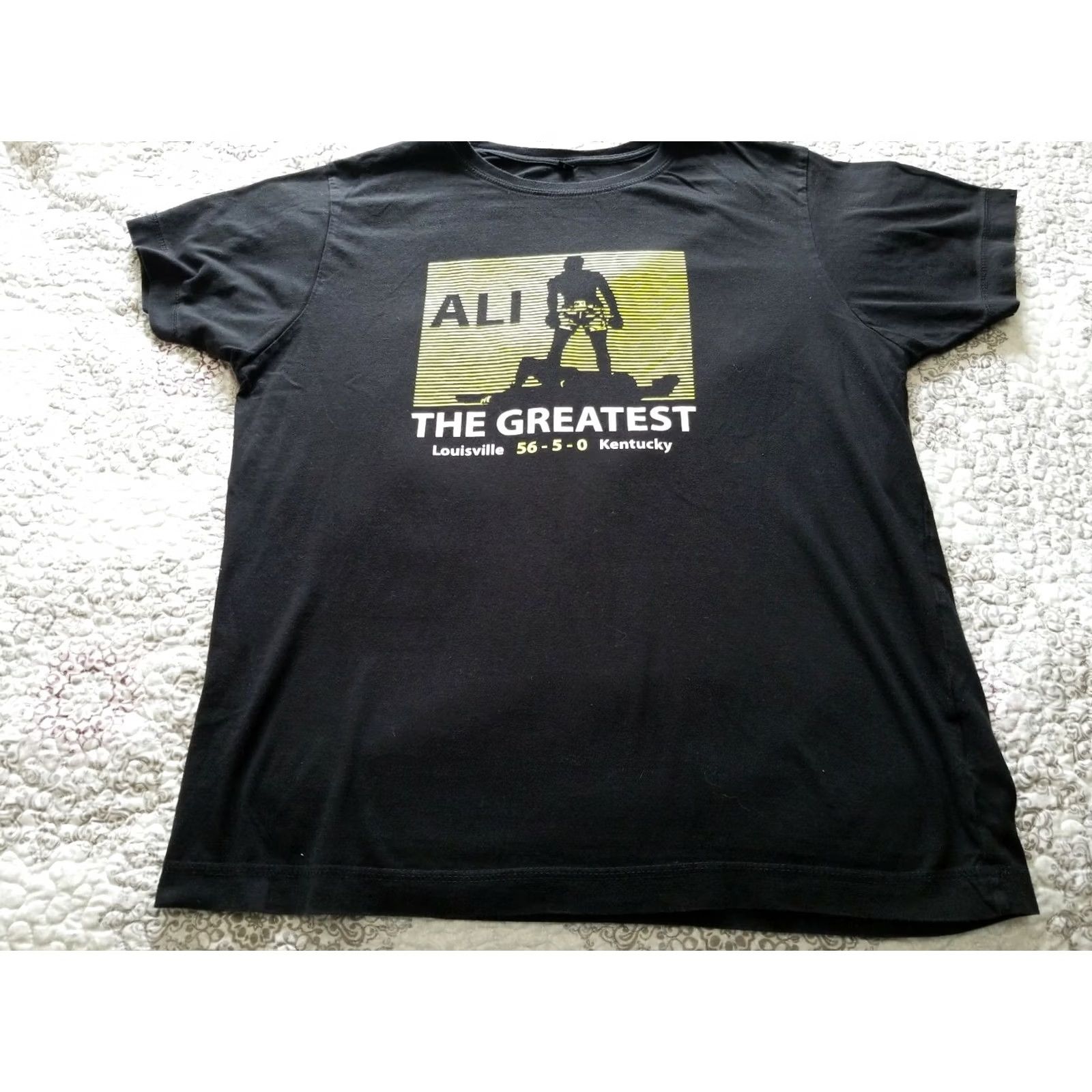 Vintage Muhammad Ali The Greatest Awesome Shadow Graphic Tshirt L Black Crew Neck 100% Cotton Men's T-Shirt Continental Graphic Tee Size US L / EU 52-54 / 3 - 3 Thumbnail
