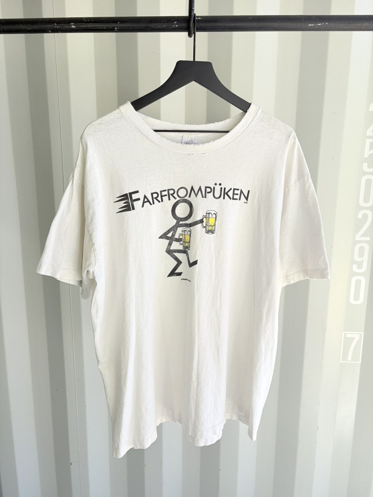 Vintage Thrashed Farfrompuken Distressed Faded ERD Grunge Paper thin Size US XL / EU 56 / 4 - 1 Thumbnail
