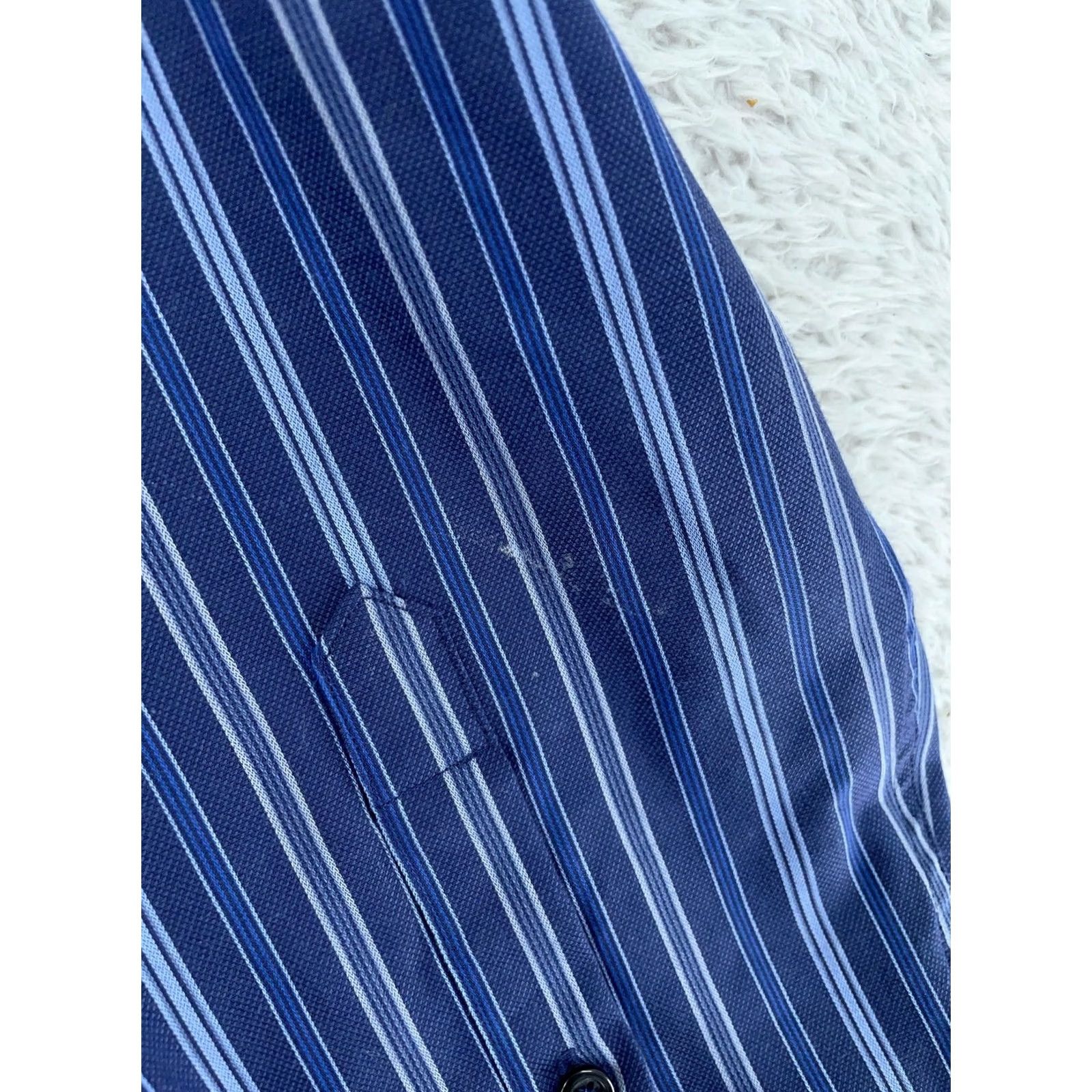 Tommy Bahama Tommy Bahama Shirt Mens XL Blue Striped Newport Coast Classic Collared Button Up Size US XL / EU 56 / 4 - 5 Thumbnail