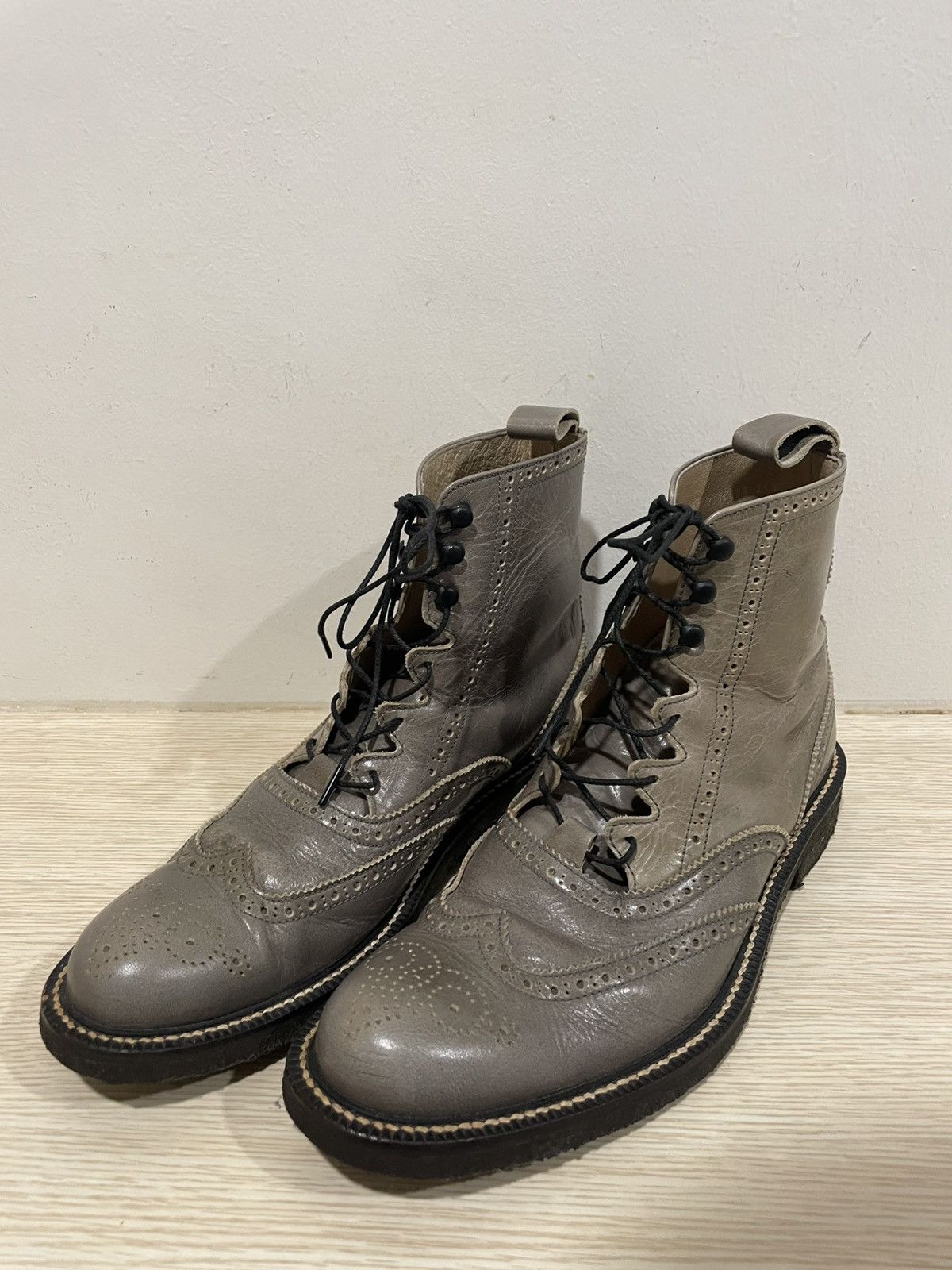 Dry Bones 603 DSHC008 Dry Bones Wingtip Boots Size US 8.5 / EU 41-42 - 1 Thumbnail