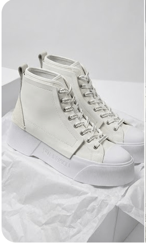 JW Anderson High Top Platform Sneakers White RRP $450 Size US 11 / EU 44 - 10 Thumbnail