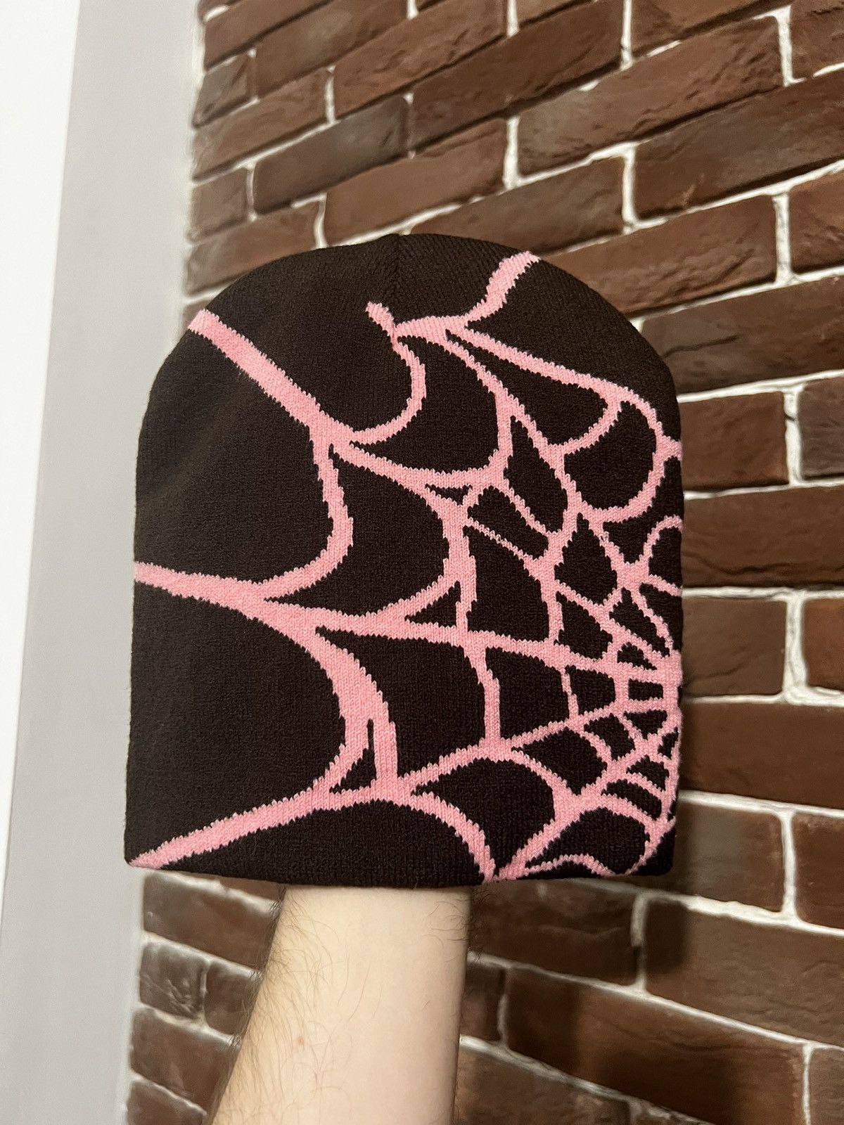 Spyder Vintage Y2k Spyder Spiderweb Spider Beanie Alternative Hype Size ONE SIZE - 2 Thumbnail