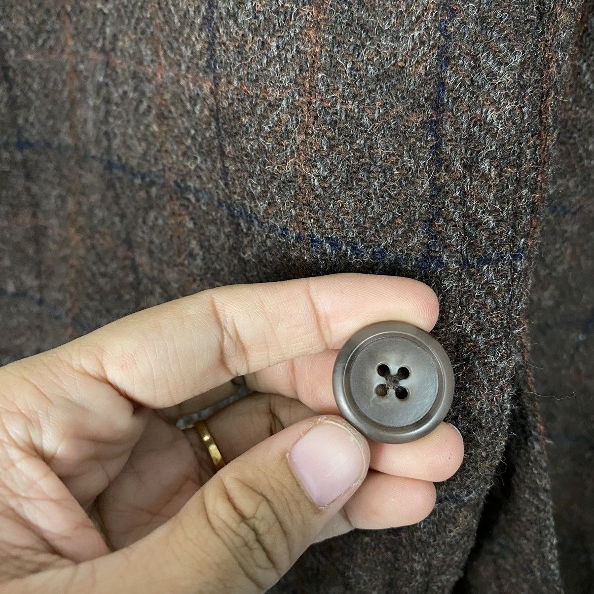Japanese Brand Vintage Wool Jacket Tartan Blaket Nirvana Issey Miyake Size US L / EU 52-54 / 3 - 17 Thumbnail