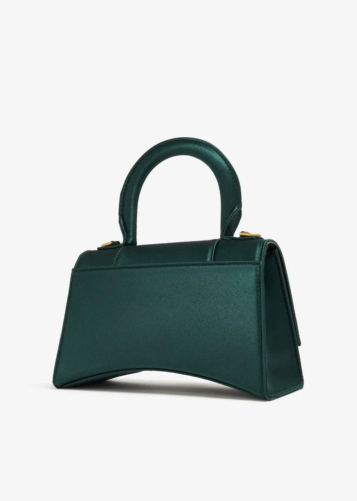 Balenciaga o1in1g1125 Size: OS / Hourglass XS Handbag in Green Size ONE SIZE - 2 Thumbnail