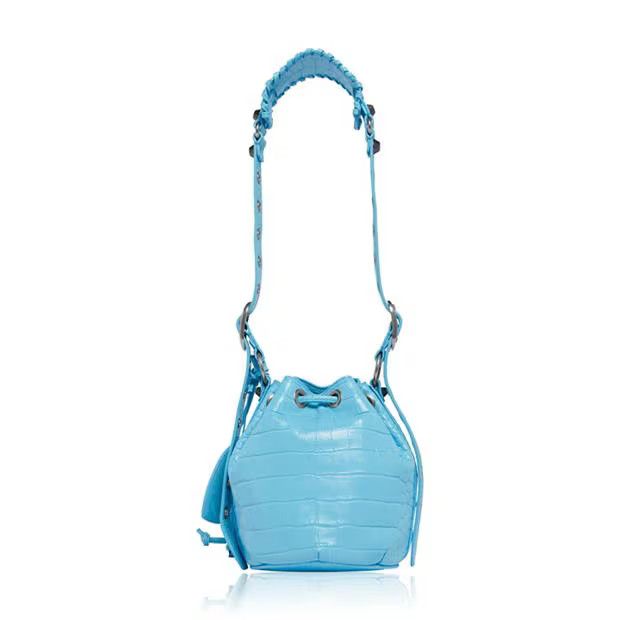 Balenciaga o1g2r1mq0924 Size: OS / Bucket Bag in Sky Blue Size ONE SIZE - 2 Thumbnail