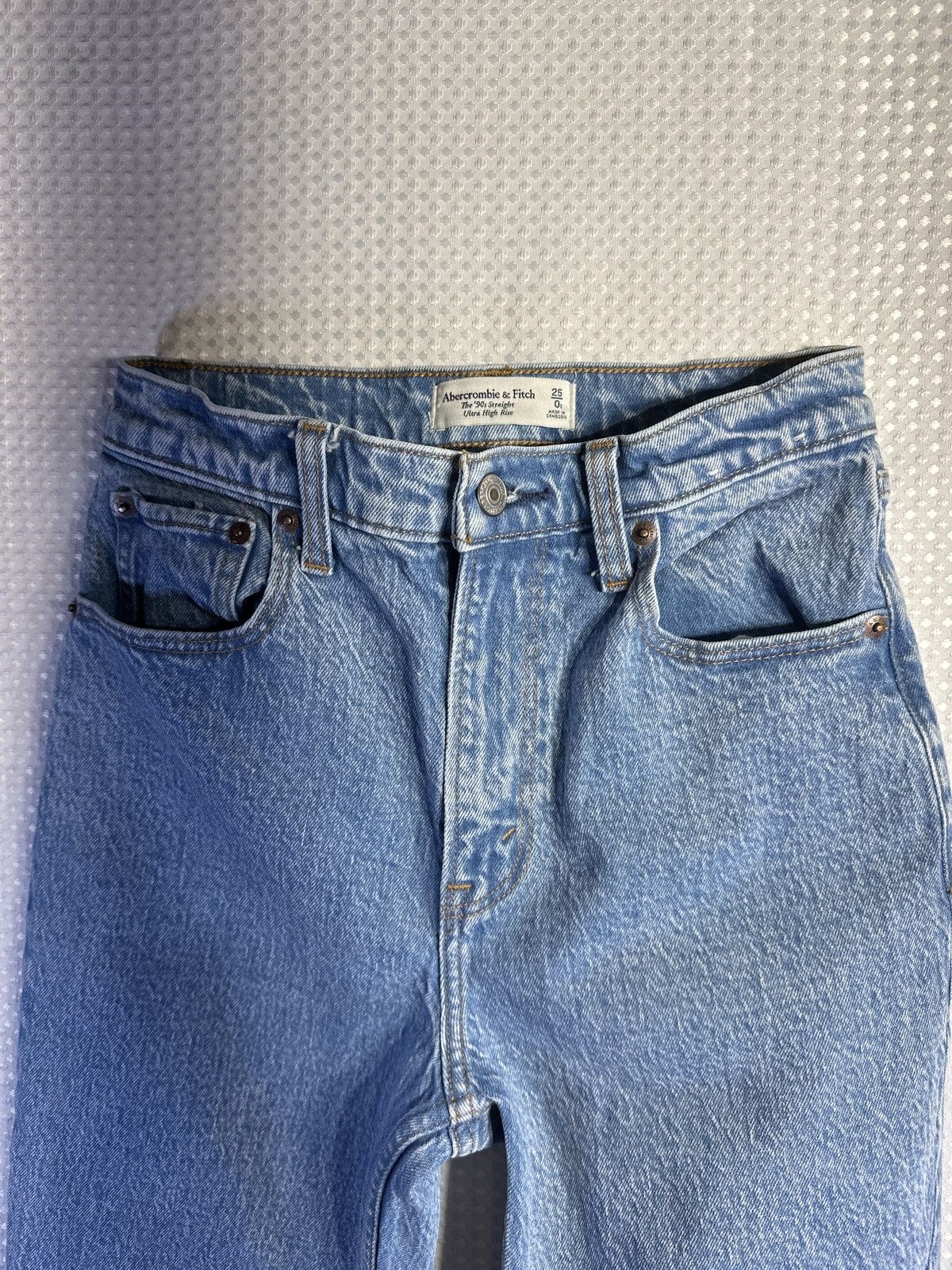 Abercrombie & Fitch Abercrombie & Fitch Straight Ultra Rise Jeans Size 25" / US 0 / IT 36 - 4 Thumbnail