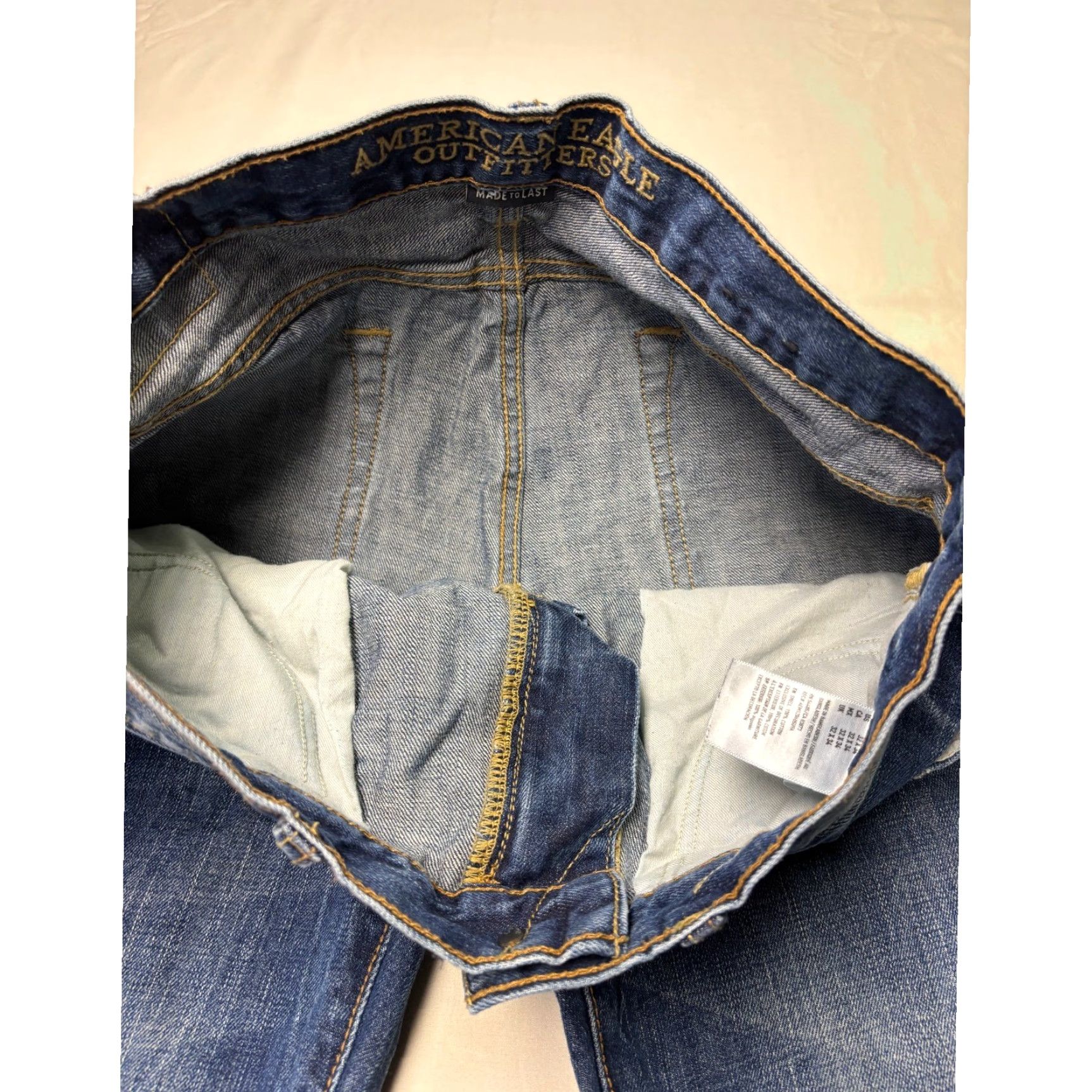 American Eagle Outfitters American Eagle Outfitters Jeans Straight Mens 32x32 Blue Denim 5-Pocket Modern Fit Tight? Size US 32 / EU 48 - 4 Thumbnail