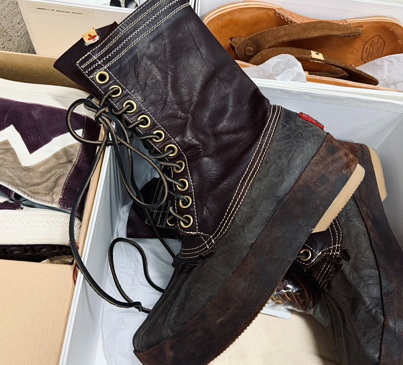 Visvim VISVIM Decoy Duck Boot Alu-Folk Size US 10 / EU 43 - 1 Thumbnail