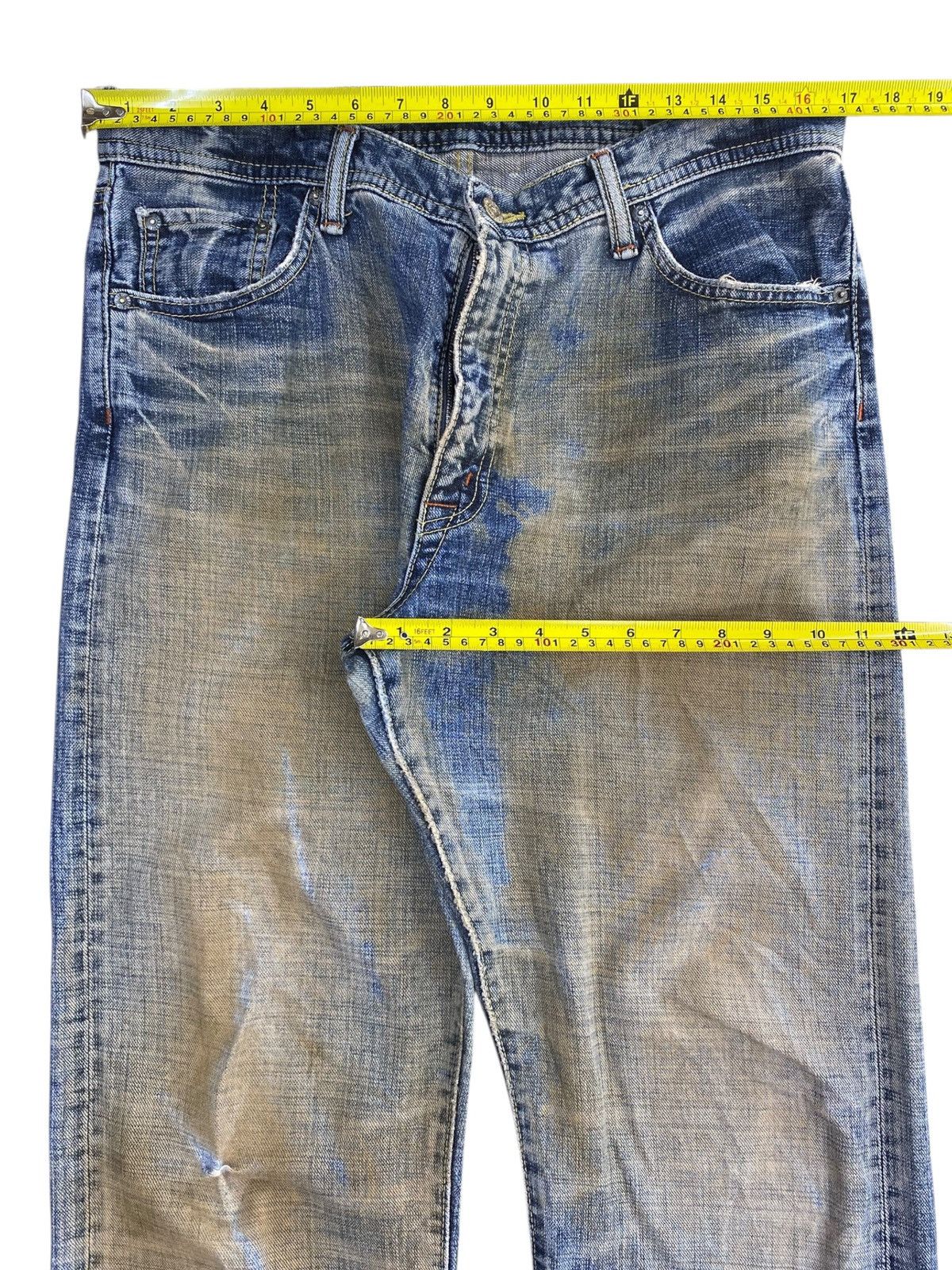 Japanese Brand Japanese Brand Rusty Faded Wash Style Loose Jeans Size US 34 / EU 50 - 5 Thumbnail