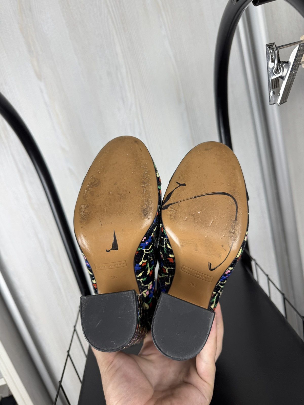 Marc Jacobs Marc Jacobs Cora Snake Floral Ankle Boots Size 36 (US6) Size US 6 / IT 36 - 10 Thumbnail