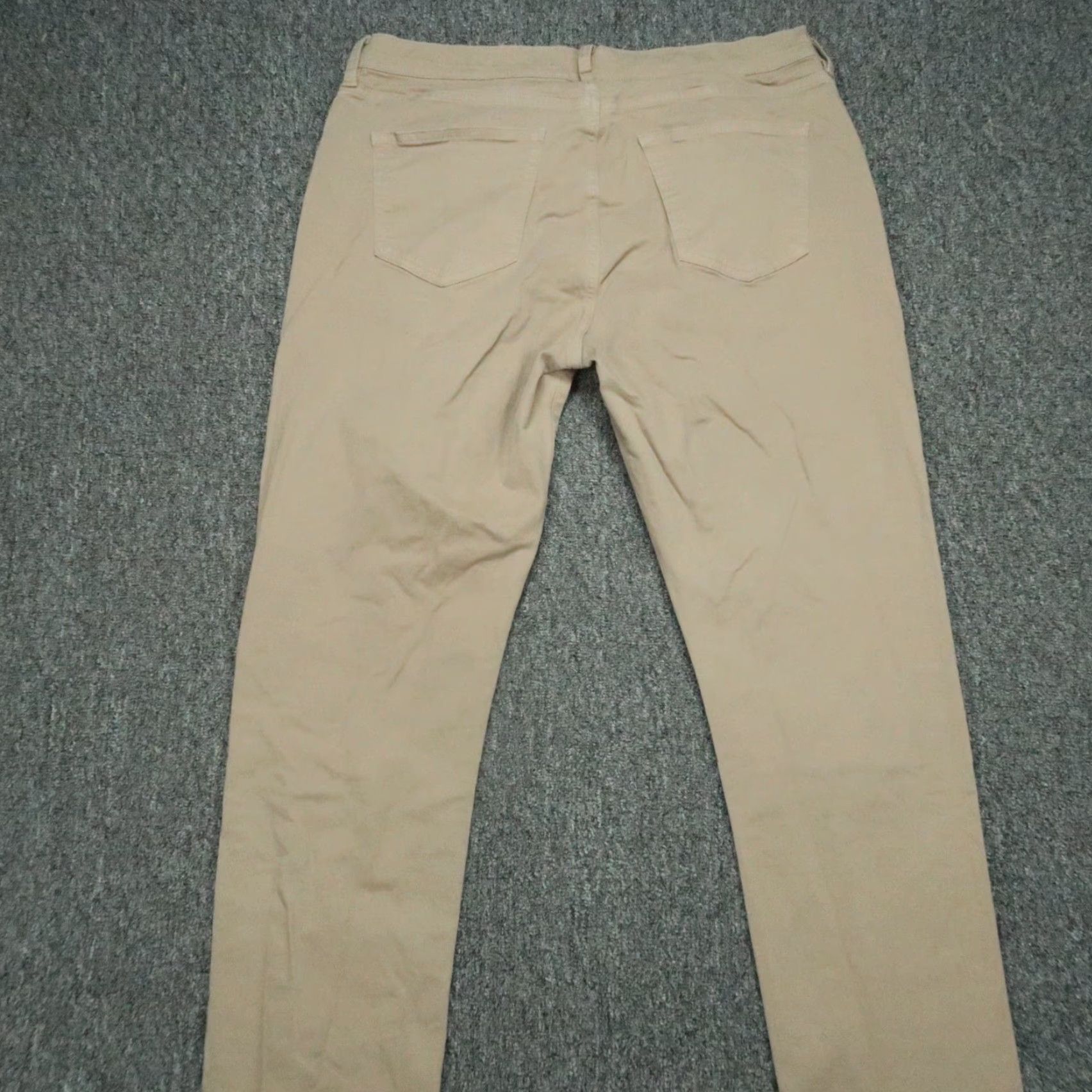 Vintage VINTAGE Flint & Tinder Pants Mens 36x36 Khaki Tan 365 Slim Fit Trousers 5 Pocket Chino Size US 36 / EU 52 - 5 Thumbnail