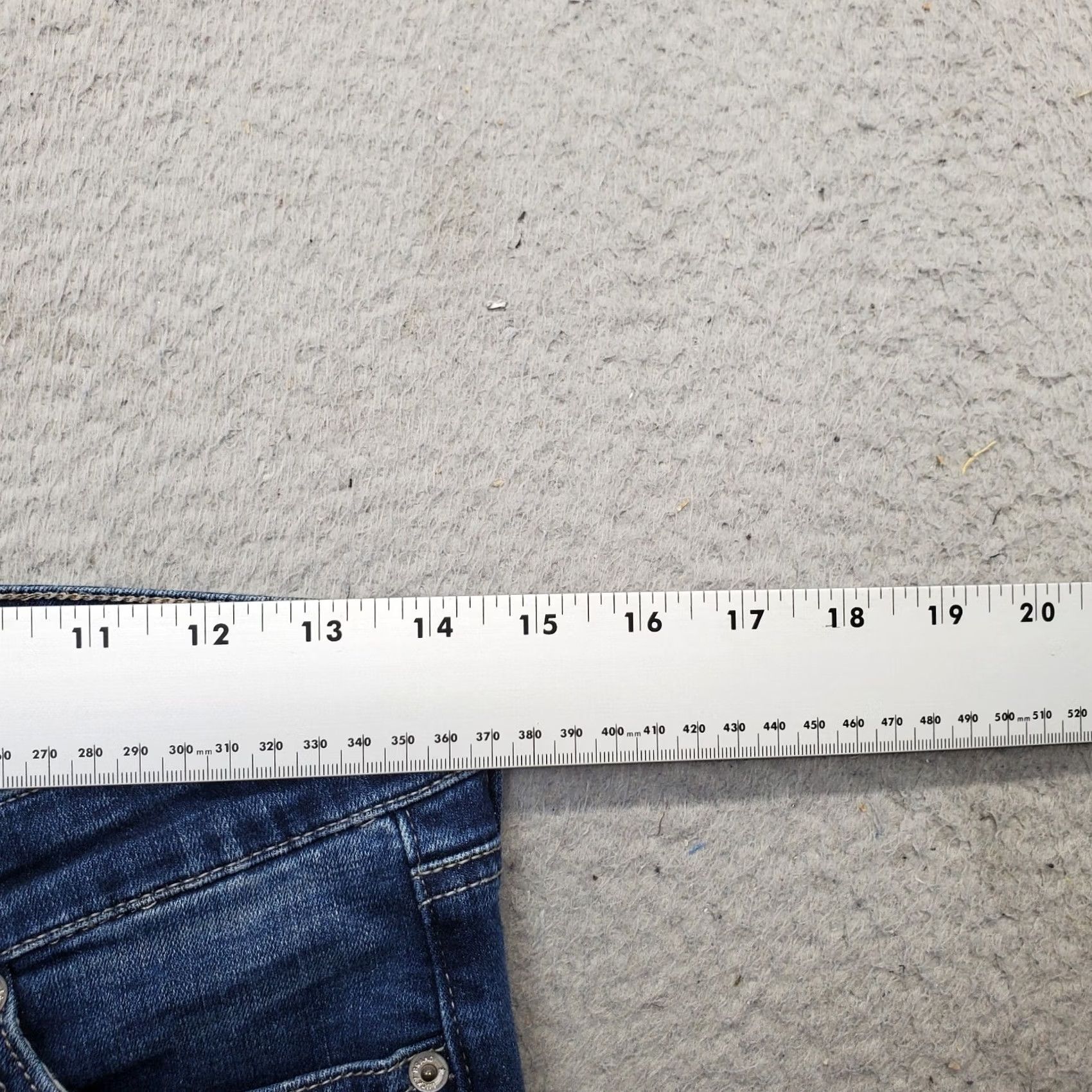 Lucky Brand Lucky Brand Ava Skinny Jeans Womens Size 6 Navy Denim Whiskered Frayed Hem 26 Inseam Regular 29 Waist Pockets Stretch Denim Size 28" / US 6 / IT 42 - 5 Thumbnail