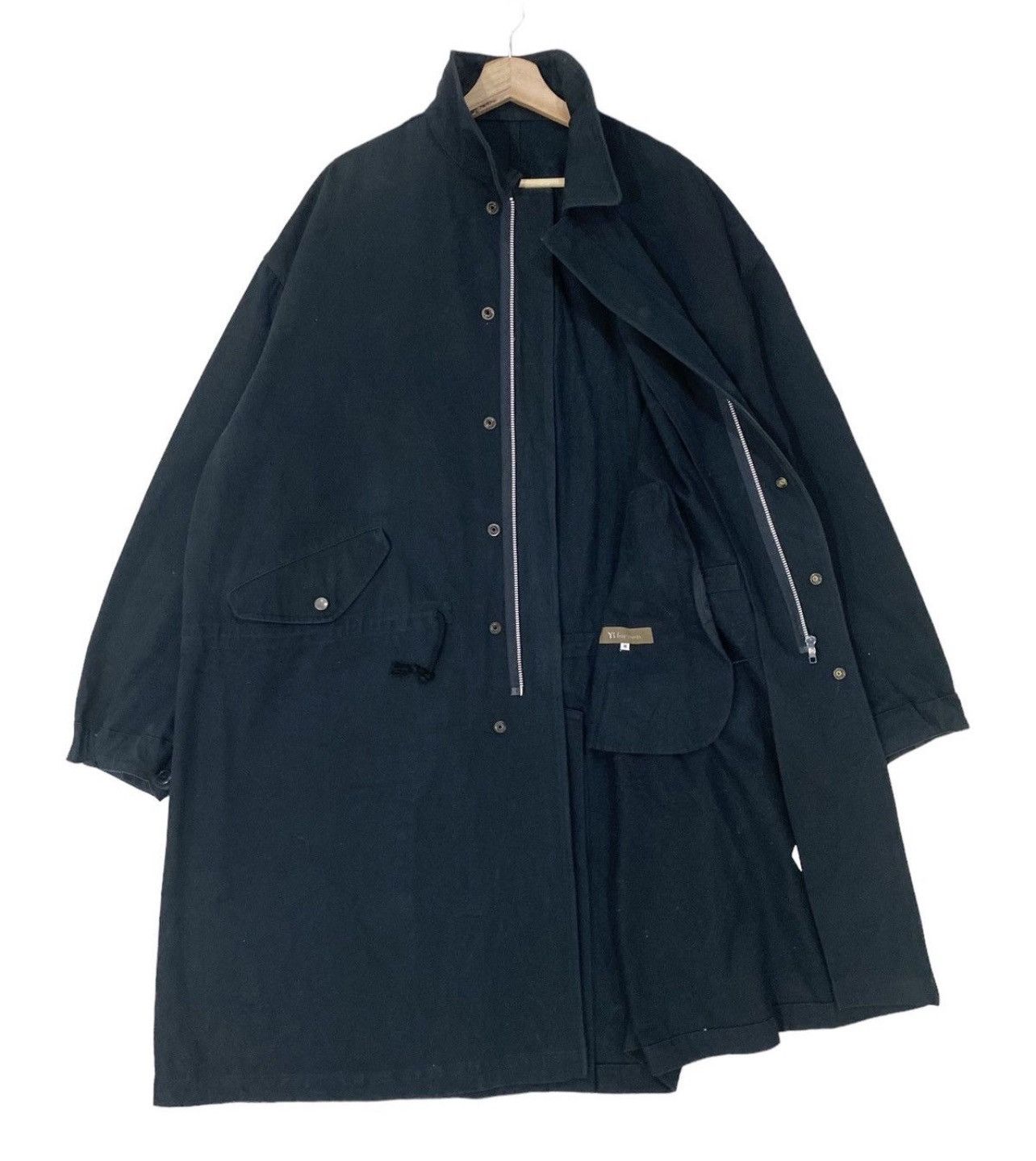 Yohji Yamamoto 🔥Y’s For Men Yohji Yamamoto Drawstring Overcoat Size US M / EU 48-50 / 2 - 1 Thumbnail