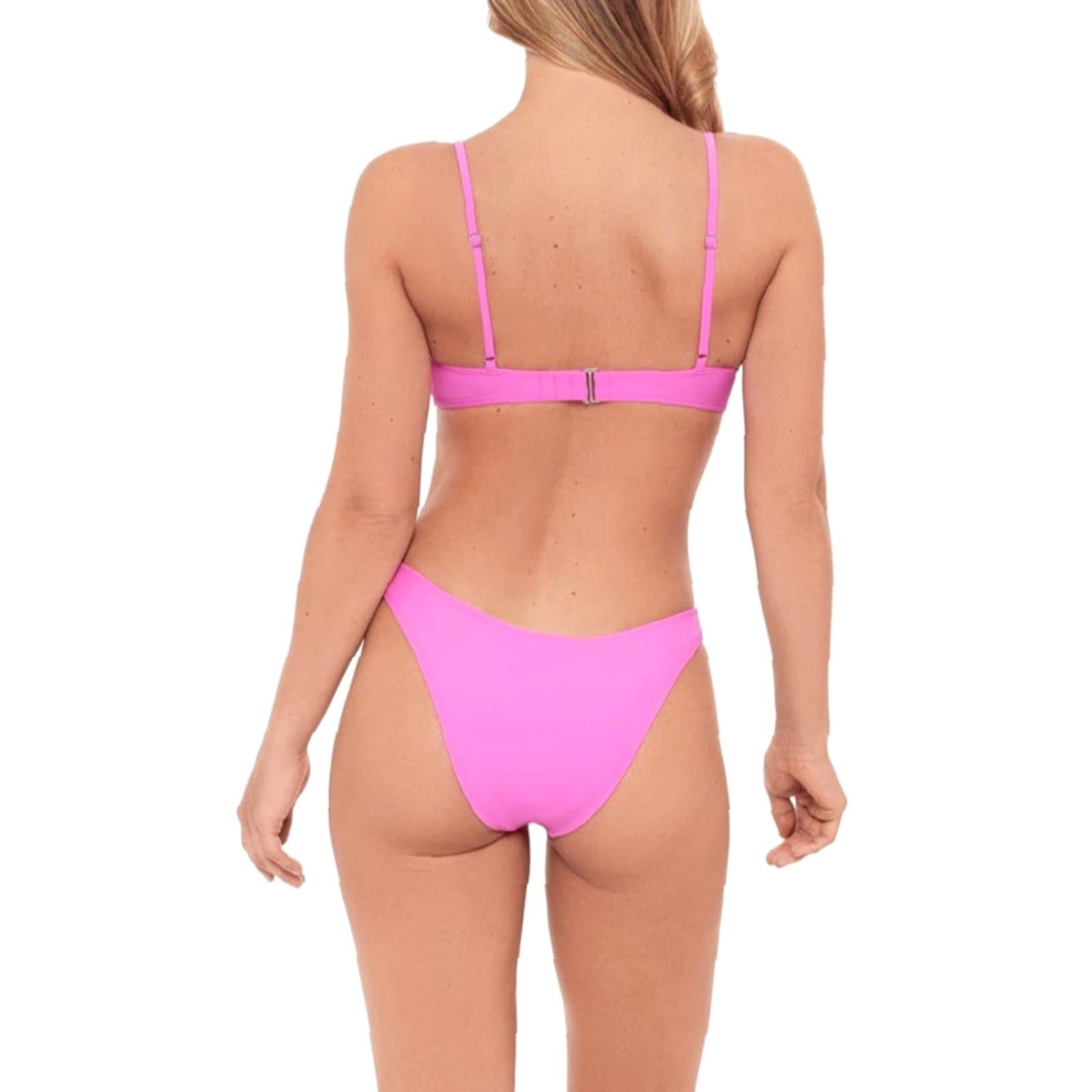 Pinko Sports Illustrated NWT Women’s Underwire Laceup Bikini Top Color Pink Size S Size S / US 4 / IT 40 - 3 Thumbnail