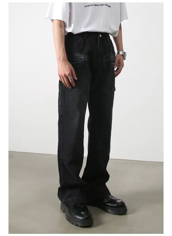 VIBE American retro stitching casual flared loose jeans Size US 32 / EU 48 - 3 Thumbnail