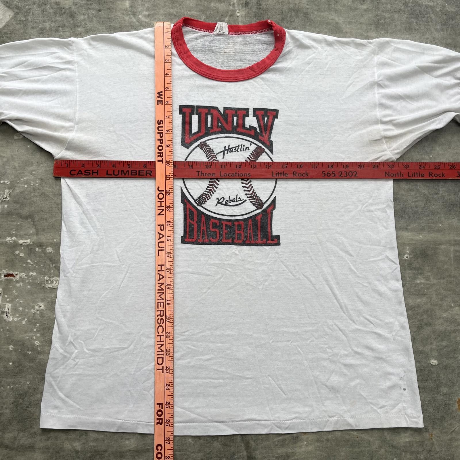 Russell Athletic × Vintage Vintage 70s UNLV Hustlin Rebels Baseball Ringer Sports Shirt Size US L / EU 52-54 / 3 - 4 Thumbnail