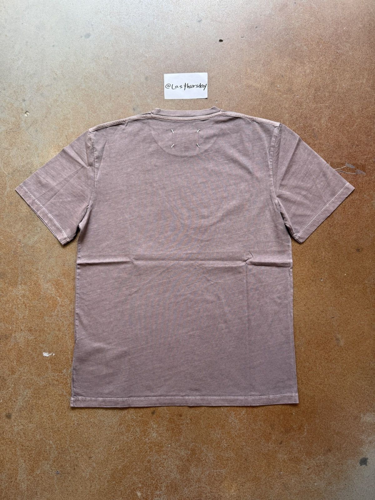 Maison Margiela Maison Margiela Line 10 Basic Tee Enzyme Wash Brown Medium Size US M / EU 48-50 / 2 - 4 Thumbnail