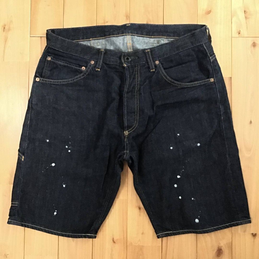 Bape BAPE APE HEAD logo painter denim shorts APE NIGO ★size M Size US 32 / EU 48 - 2 Thumbnail
