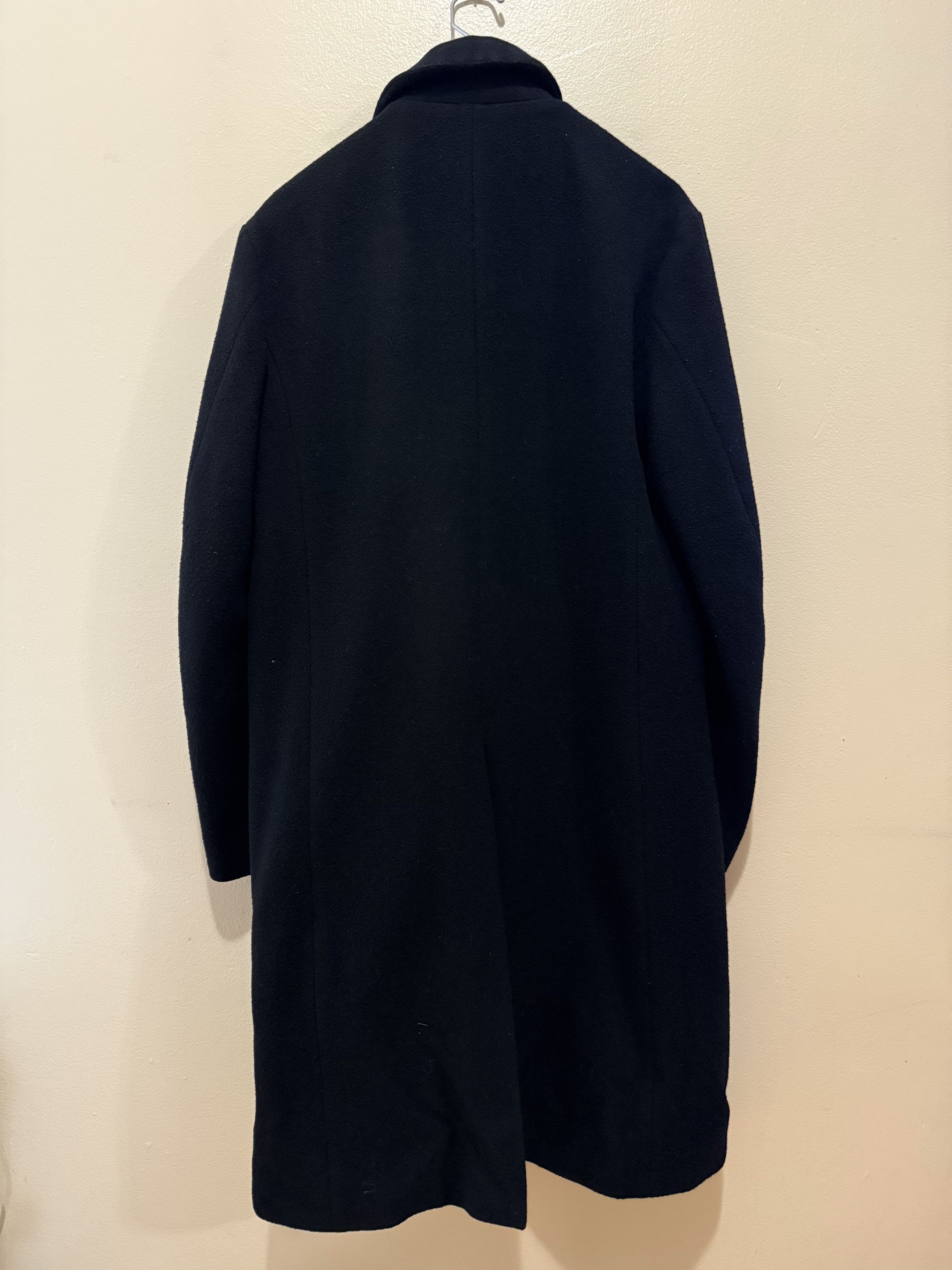 Individual Sentiments INDIVIDUAL SENTIMENTS - MENS BLACK WOOL CHESTER COAT CO41 Size US M / EU 48-50 / 2 - 9 Thumbnail