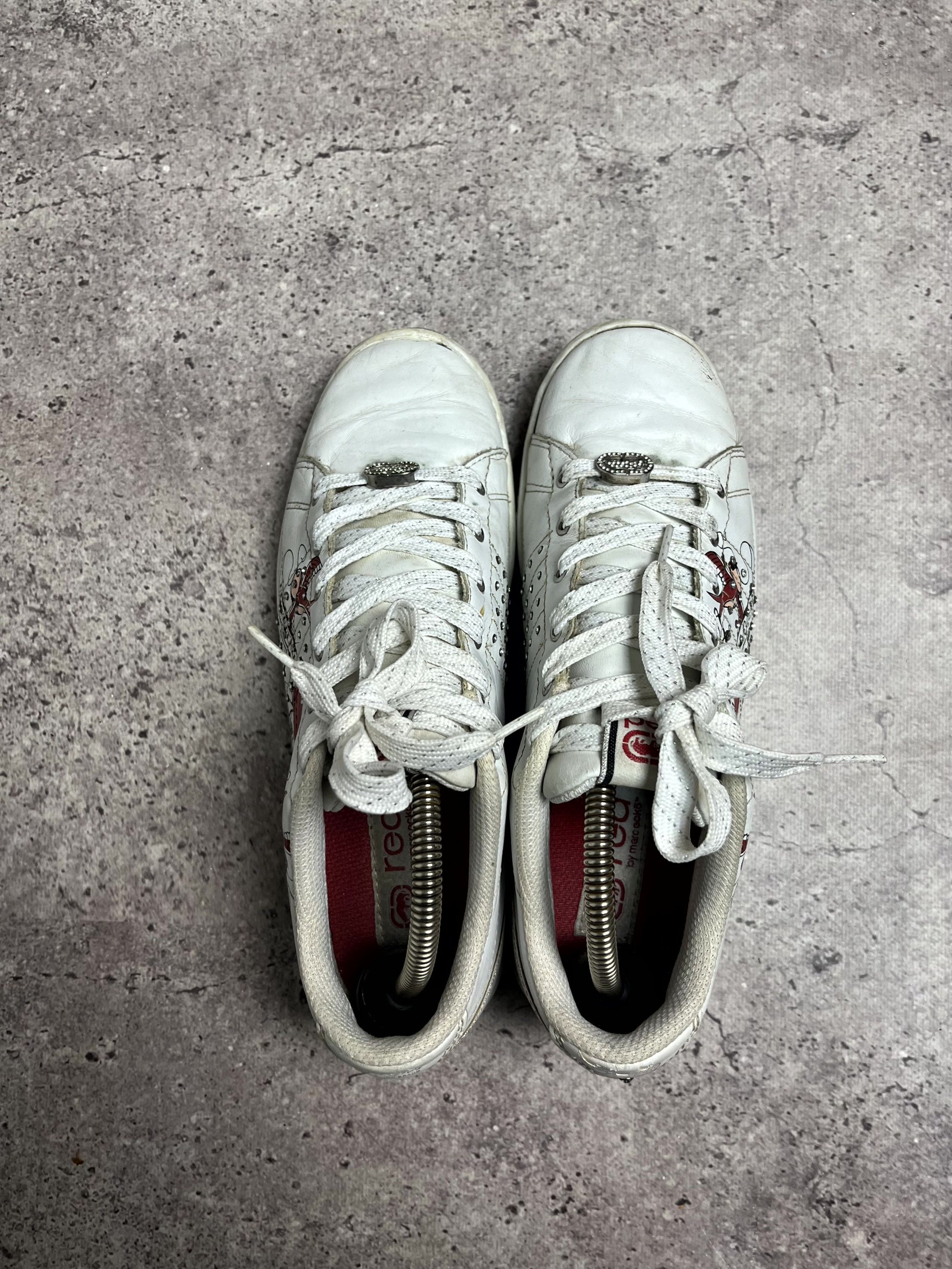 Ecko Unltd. Y2K Ecko Ecko Red White Sneakers Size US 7 EU 38 Size US 8 / IT 38 - 4 Thumbnail
