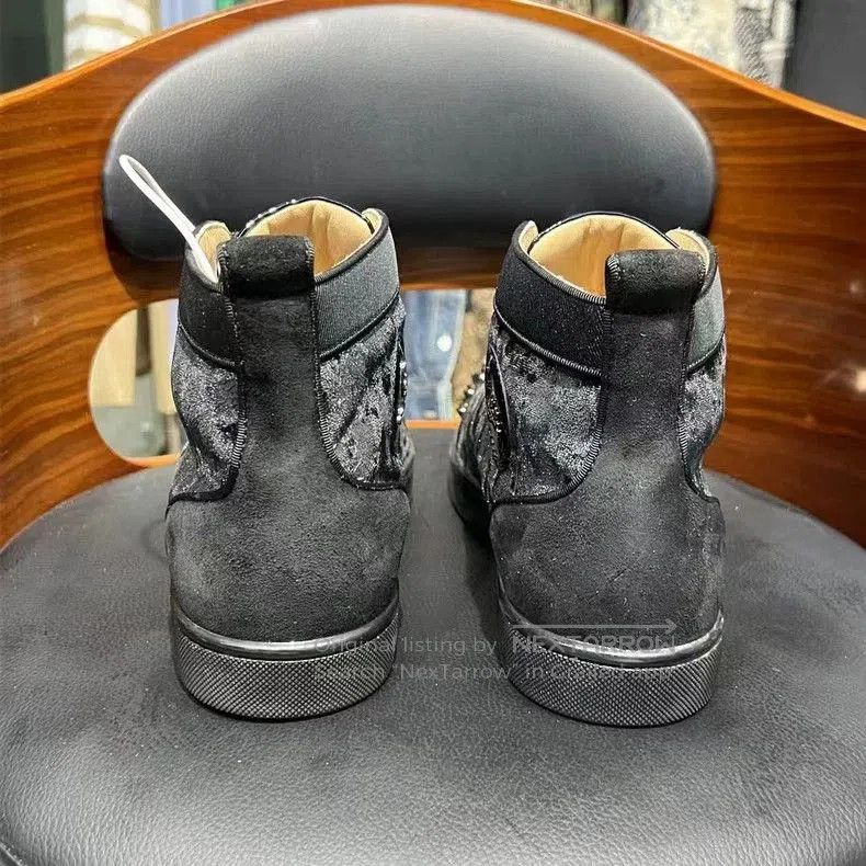 Christian Louboutin Black Studded High. Size US 7.5 / EU 40-41 - 3 Thumbnail