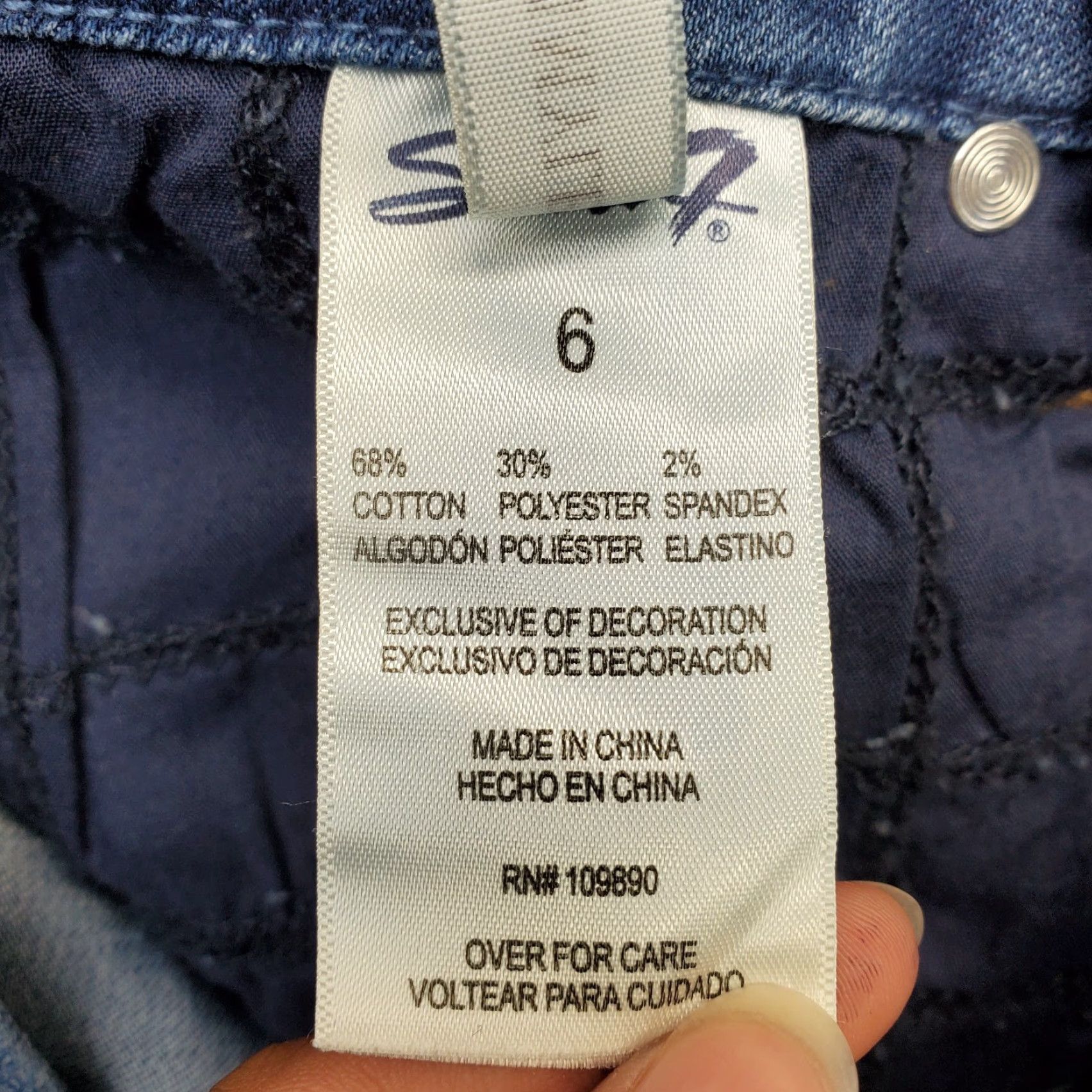 Vintage Seven7 Jeans Womens Size 6 Blue Faded Denim Medium Wash Casual 5 Pocket Skinny Leg Jeans Size 28" / US 6 / IT 42 - 6 Thumbnail