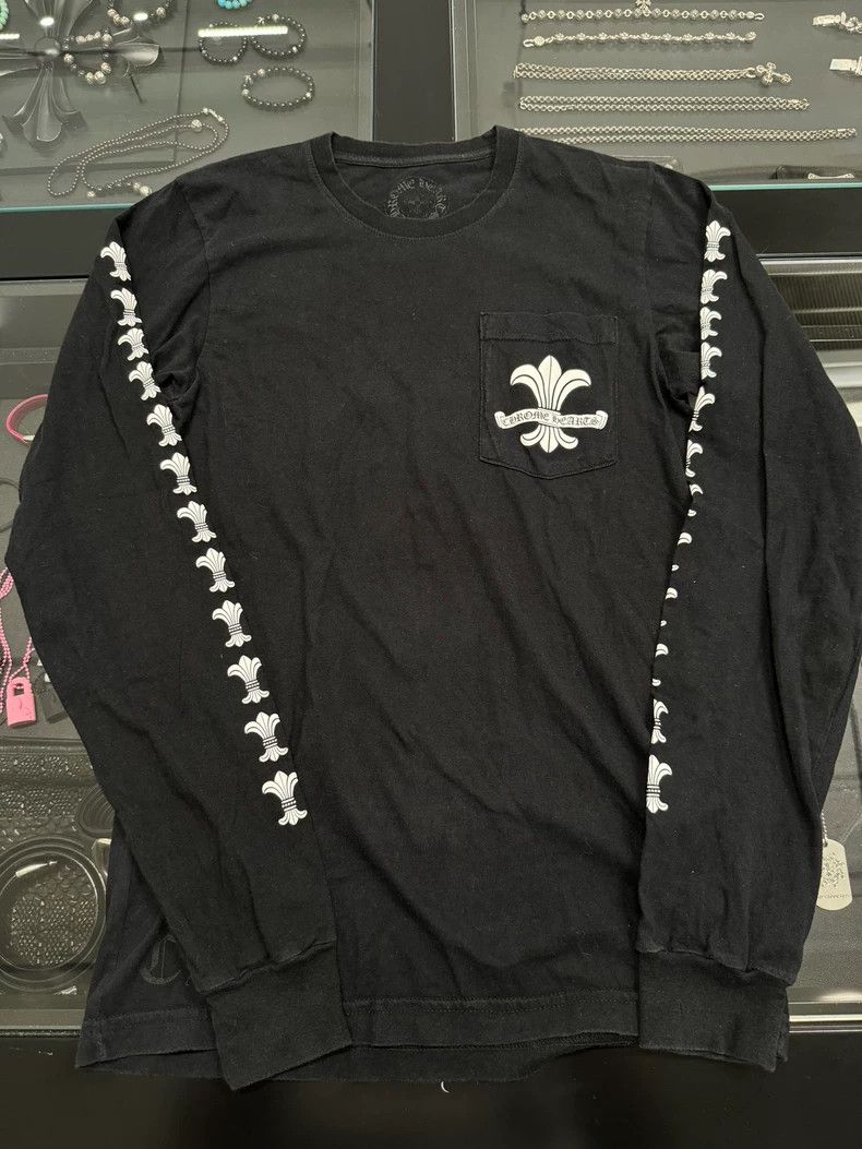 Chrome Hearts Chrome Hearts Black Long Sleeve Shirt-yf Size US S / EU 44-46 / 1 - 1 Thumbnail