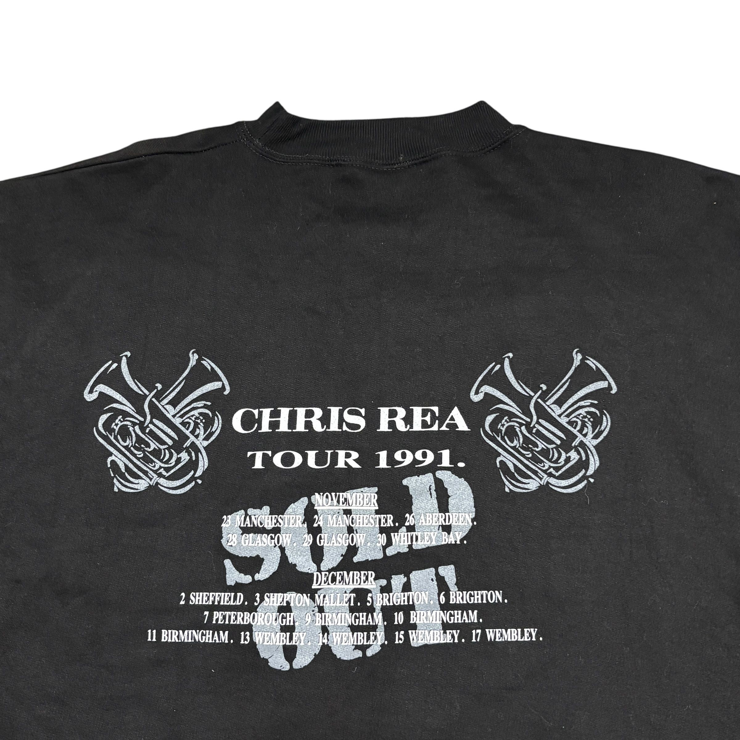 Band Tees Chris Rea Vintage Band Sweatshirt 90s Tour Music Merch Size US L / EU 52-54 / 3 - 13 Thumbnail