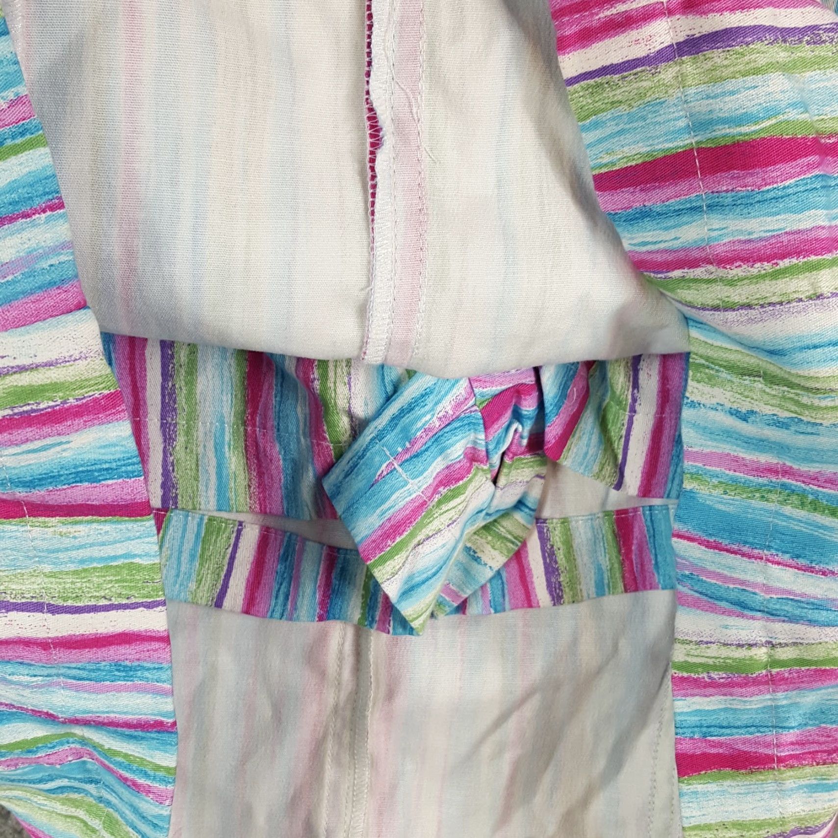 Vintage VINTAGE Women's Cotton Striped High Waist Skort Size 8 Athletic Tennis Golf Skirt 90s Y2K Size 30" / US 8 / IT 44 - 4 Thumbnail