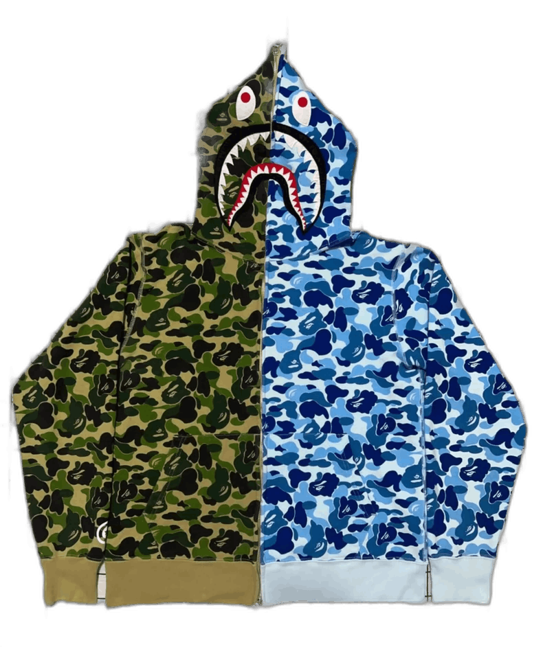 Bape Bape Shark Camouflage Hoodie Jacket Size US L / EU 52-54 / 3 - 1 Thumbnail