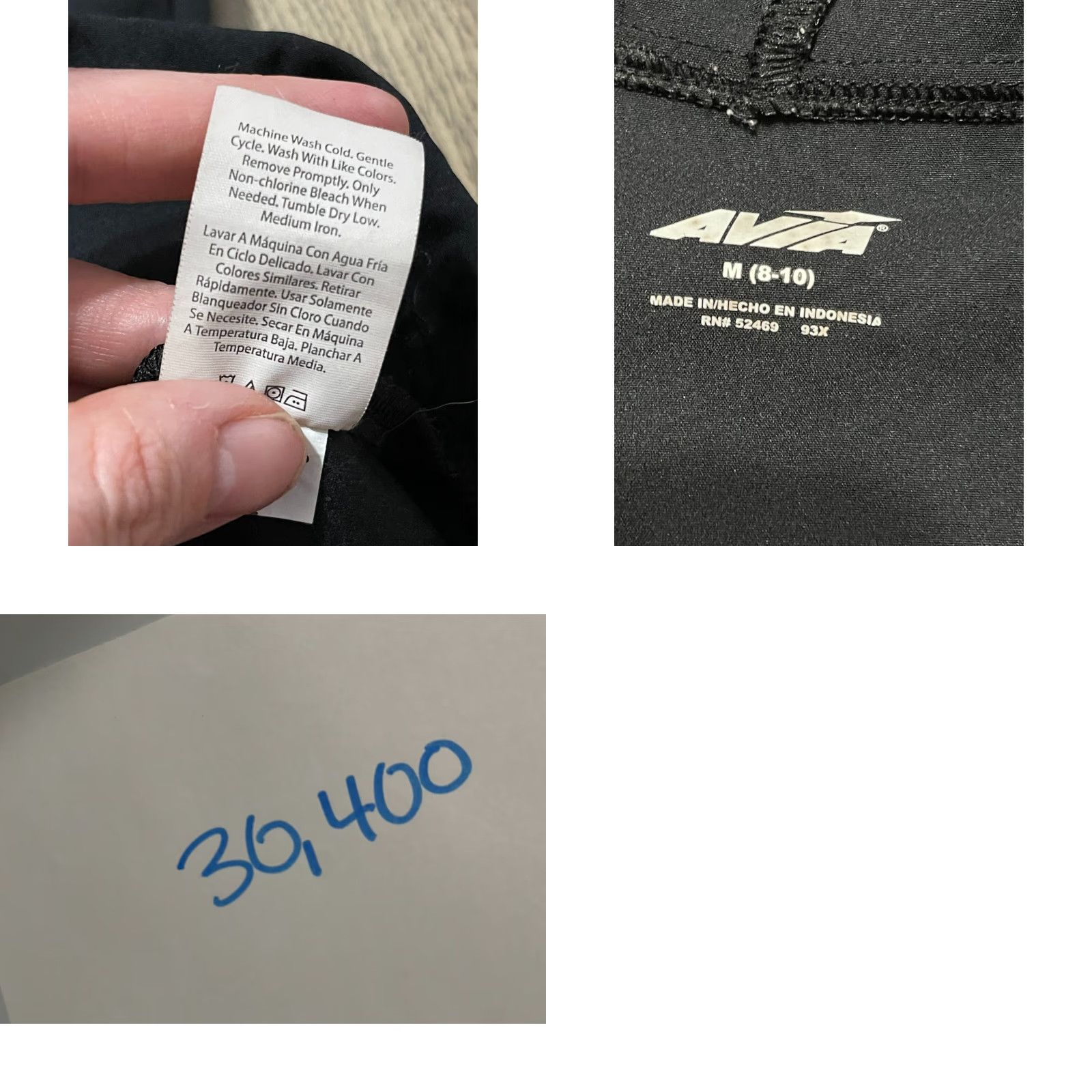 Avia Avia Hoodie Women's Size Medium Black Pullover 1/4 Zip Up Size M / US 6-8 / IT 42-44 - 8 Thumbnail