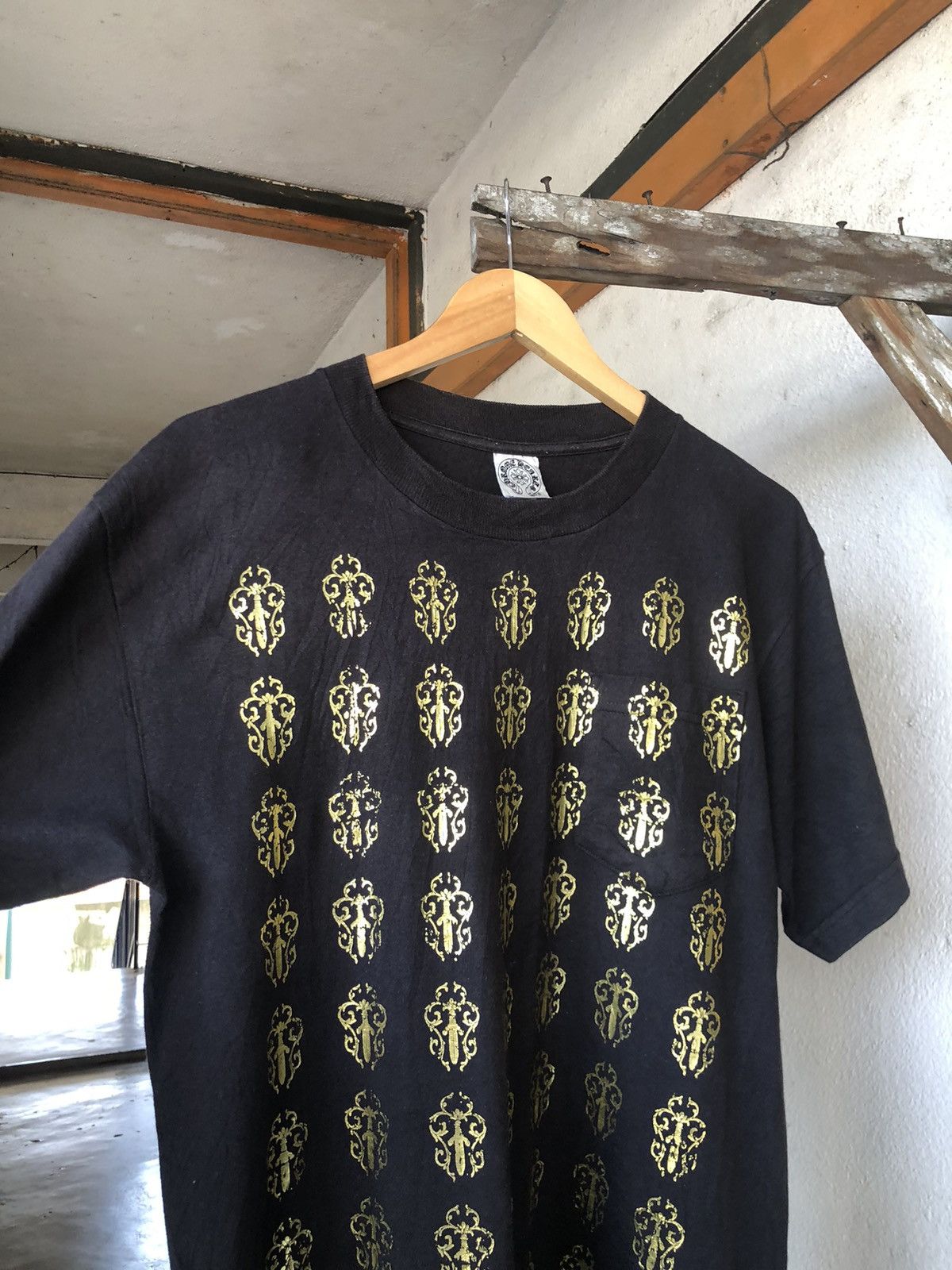 Chrome Hearts Vintage Chrome Heart Dagger Fullprint Tshirt Size US M / EU 48-50 / 2 - 8 Thumbnail