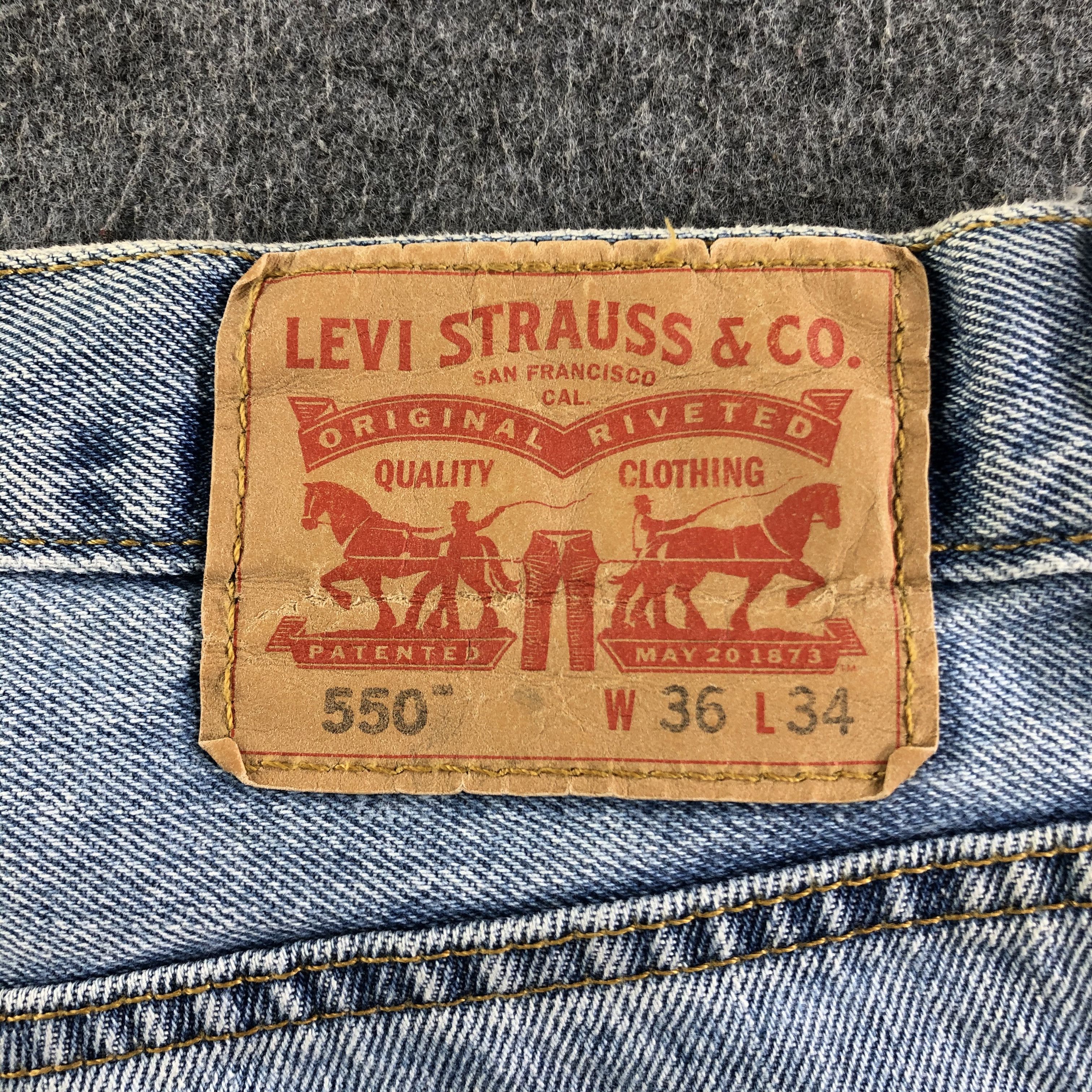 Levi's Vintage Blue Wash Levis 550 Jeans-J3260 Size US 36 / EU 52 - 5 Thumbnail
