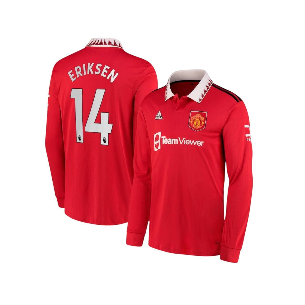 Adidas 2022/23 MANCHESTER UNITED #14 ERIKSEN HOME SOCCER JERSEY L Size US L / EU 52-54 / 3 - 3 Thumbnail