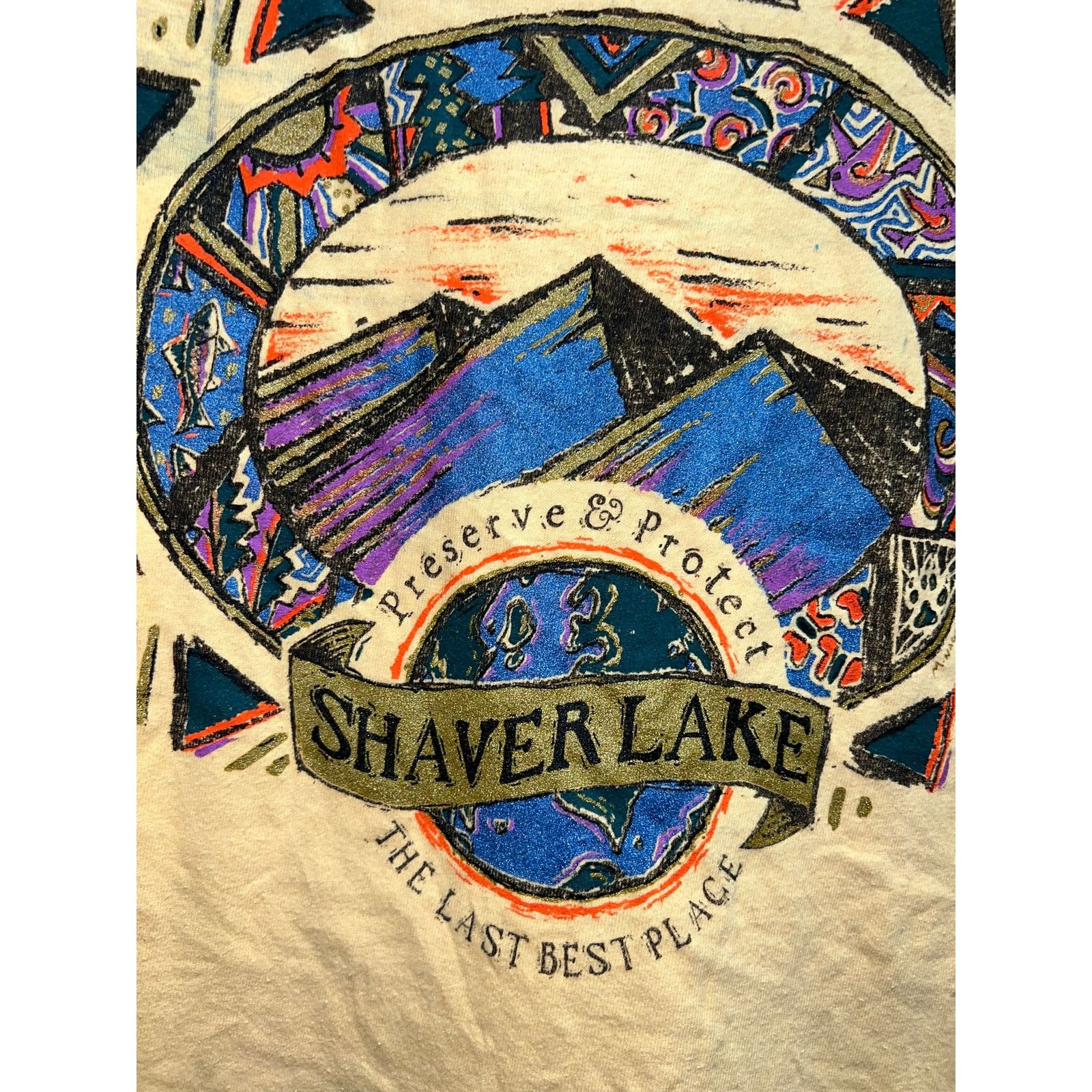 Vintage Vintage Shaver Lake Shirt Preserve And Protect Tee 90s L Size US L / EU 52-54 / 3 - 4 Thumbnail