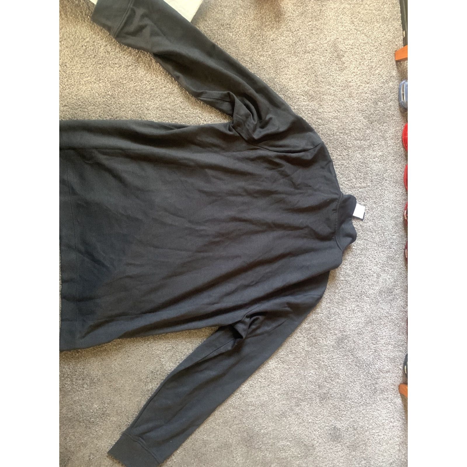 Perry Ellis Perry Ellis Mens 1/4-Zip Pullover Shirt Top Black XL Casual Long Sleeve Mens Clothing Size US XL / EU 56 / 4 - 6 Thumbnail