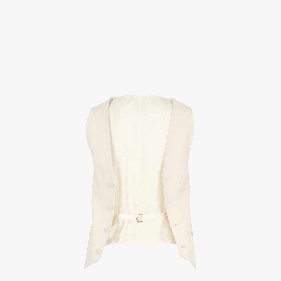 Fendi o1s1wg110825 Gilet in White Size L / US 10 / IT 46 - 2 Thumbnail