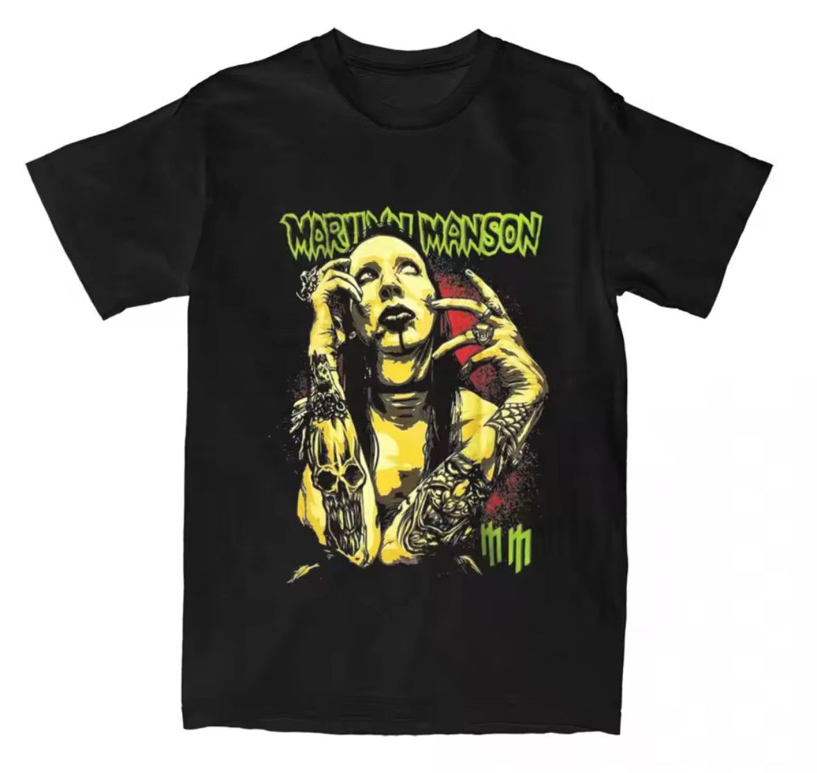 Other Retro Marilyn Manson Gothic Fans Short Sleeve T-Shirt Size US M / EU 48-50 / 2 - 1 Thumbnail