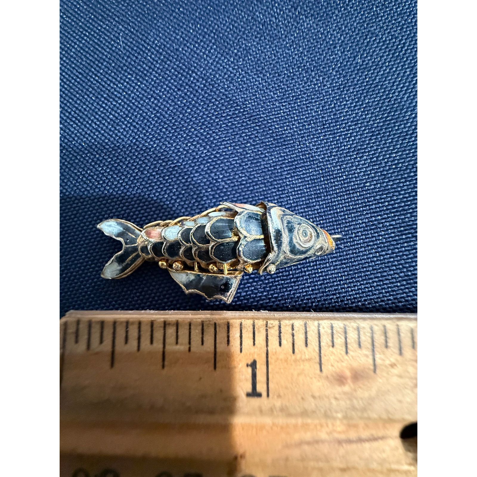 Other Vintage Articulating Fish Pendant Charm Size ONE SIZE - 2 Thumbnail