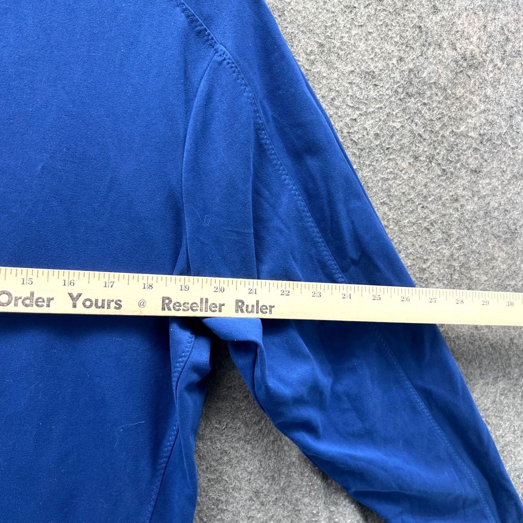 Vintage Greg Norman Sweatshirt Women Large Blue 1/4 Zip Long Sleeve PlayDry Activewear Knit Pullover Mock Neck Sports Style Size L / US 10 / IT 46 - 4 Thumbnail