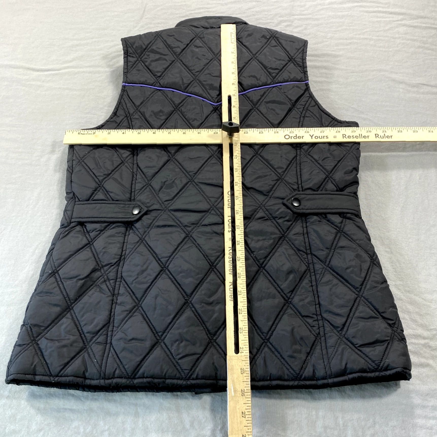 Roper Roper Vest Womens Small Black Puffer Western Snap Button Up Quilted Size S / US 4 / IT 40 - 5 Thumbnail