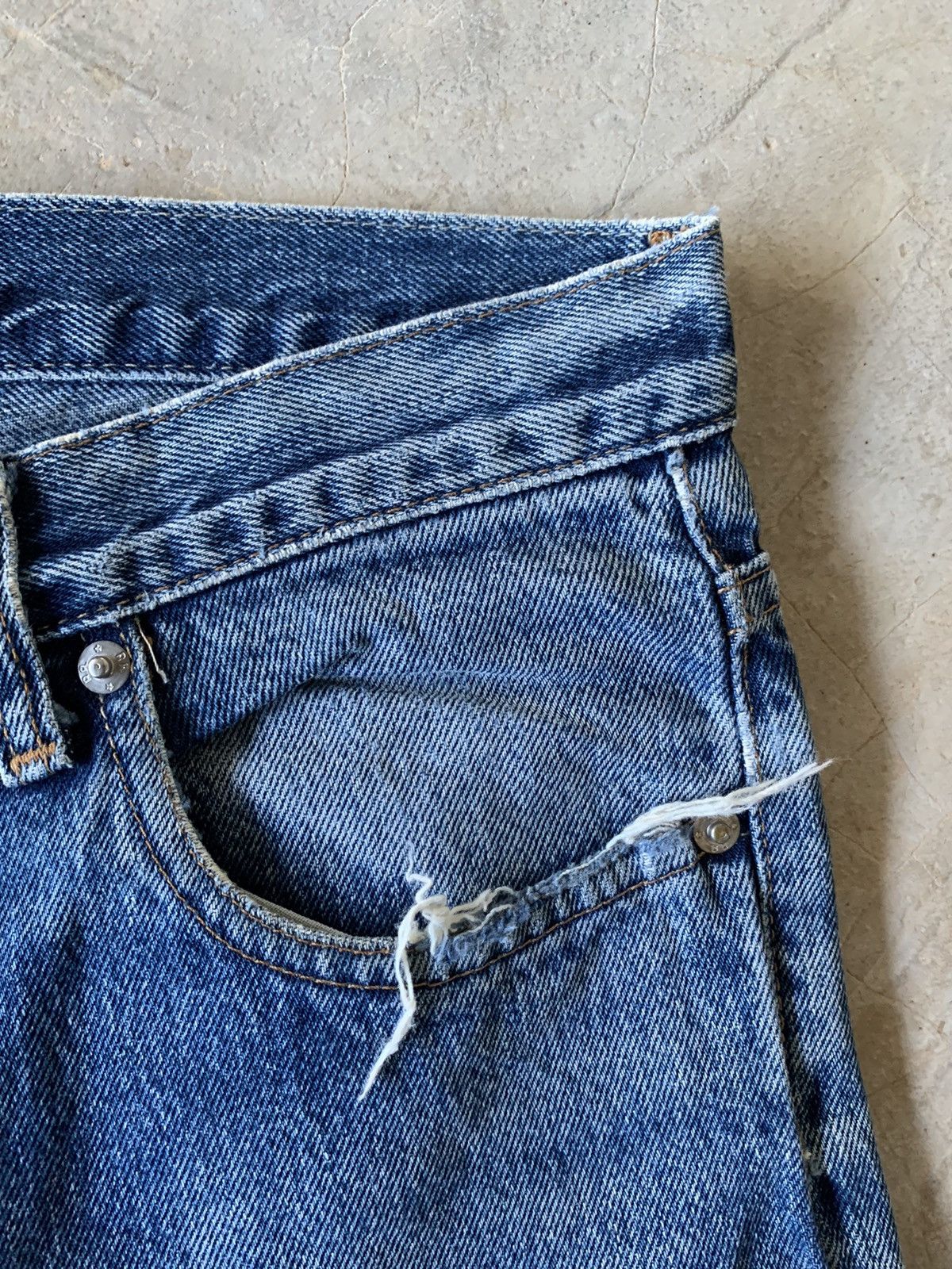 RRL Ralph Lauren Vintage Double RRL Ralph Lauren Made In Usa Distressed Denim Size US 30 / EU 46 - 12 Thumbnail