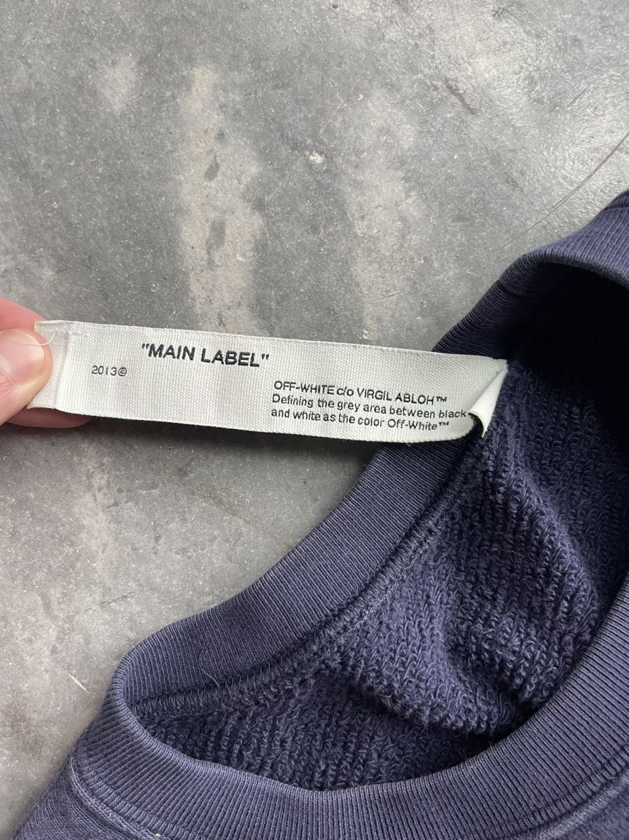 Off-White Off-White Tonal Crewneck Sweatshirt in Navy Size US L / EU 52-54 / 3 - 11 Thumbnail