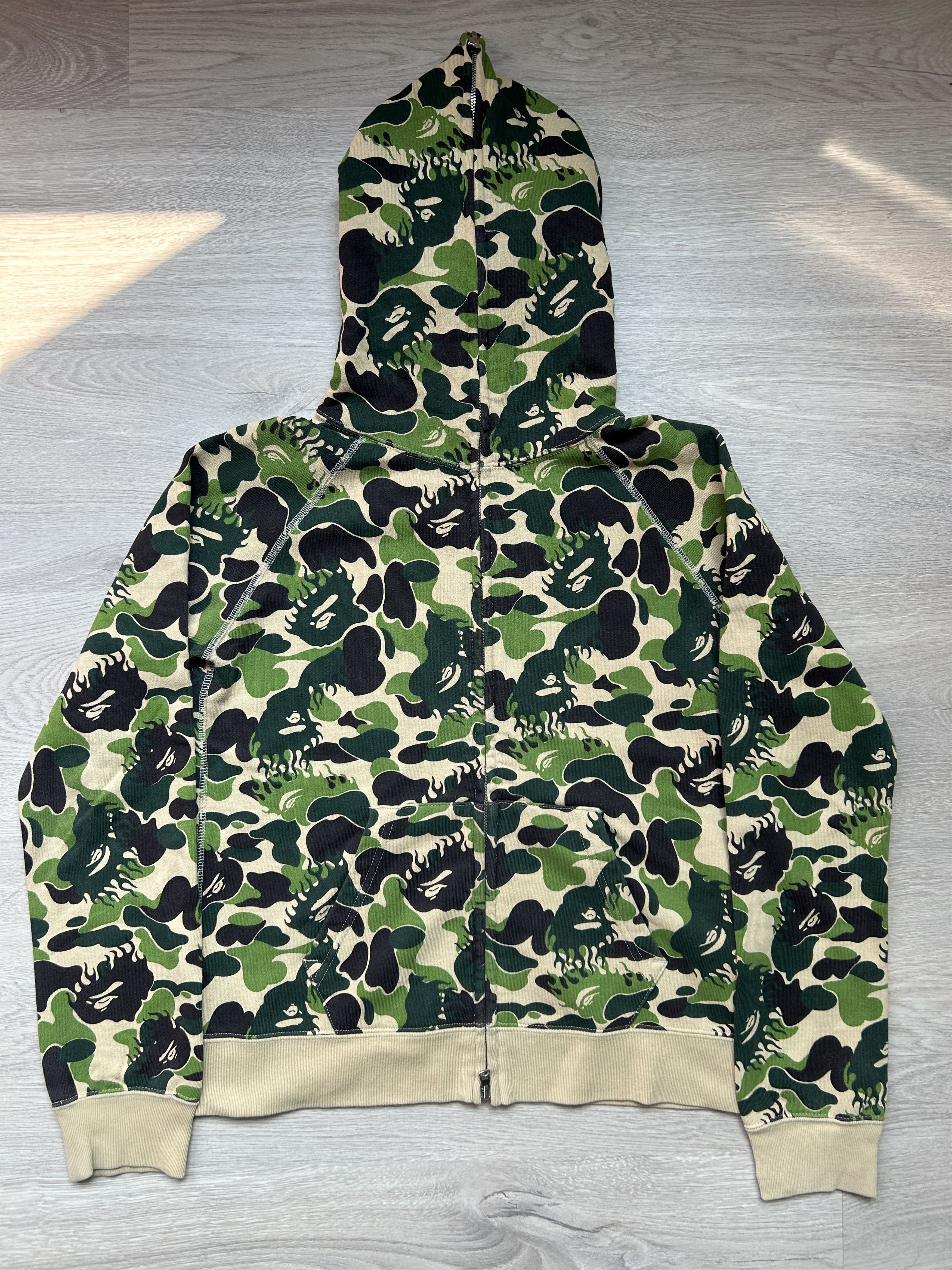 Bape Woodland Camo Shark Full Zip Hoodie | Grailed