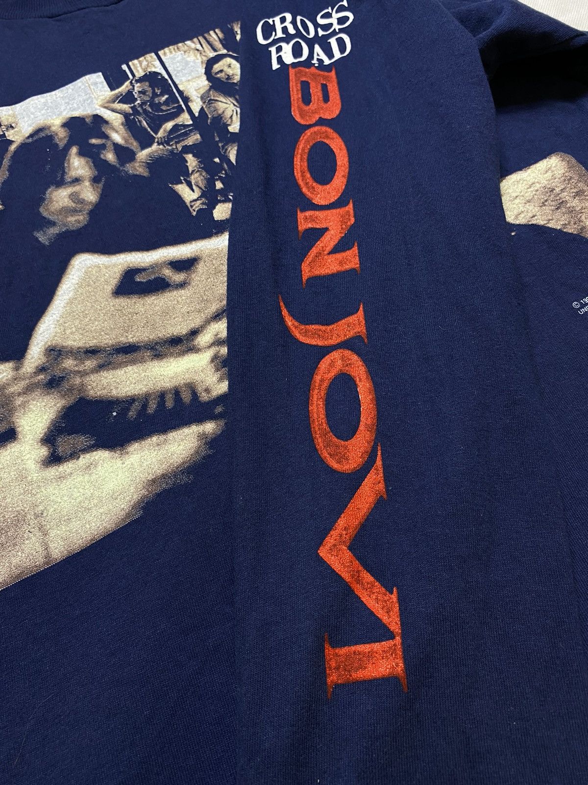 Bon Jovi Bon jovi vintage rare 90s longsleeve tee navy rock grunge Size US XL / EU 56 / 4 - 3 Thumbnail