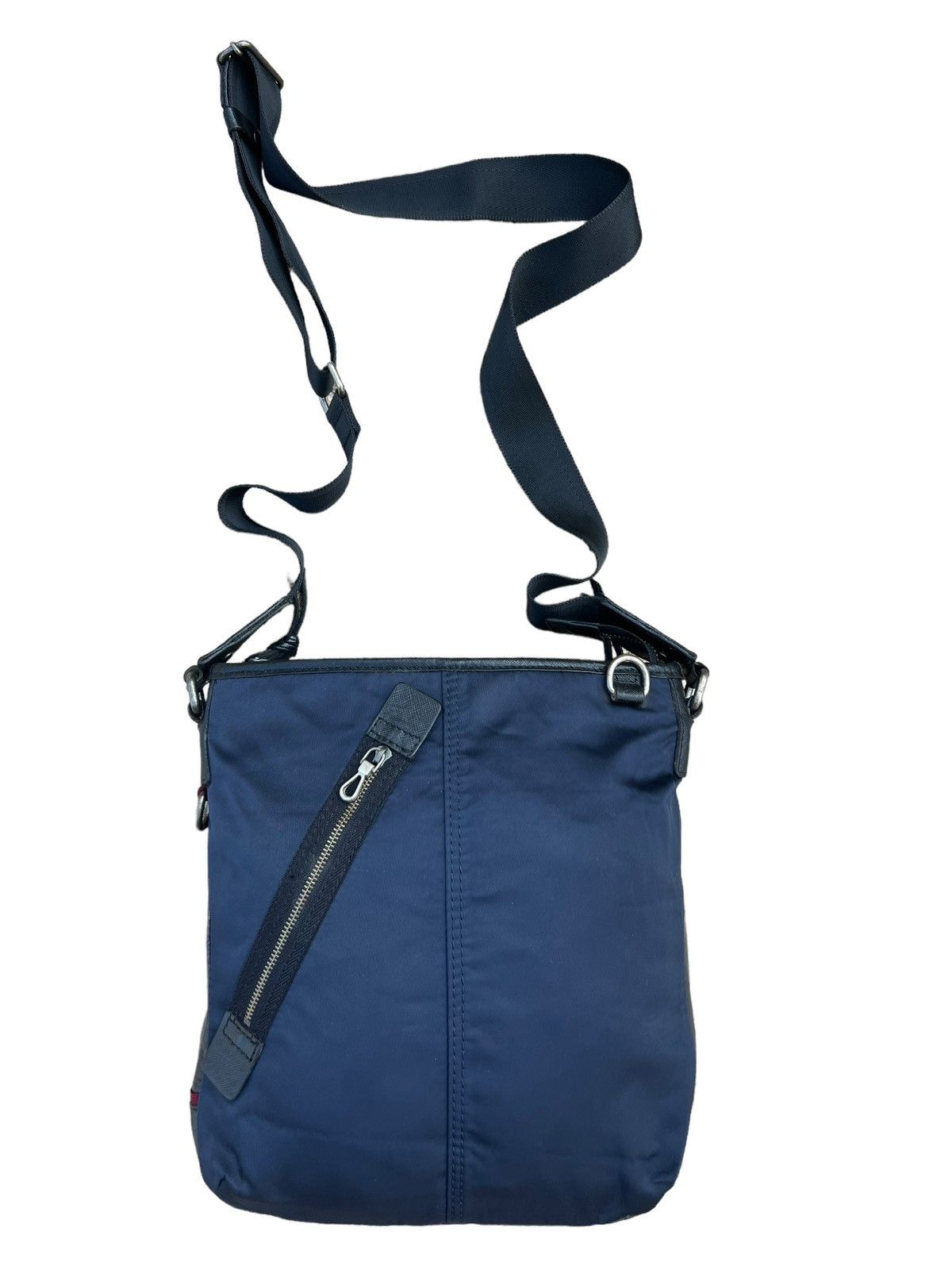 Lanvin Lanvin en bleu Distressed Hybrid Leather Bag Size ONE SIZE - 1 Thumbnail