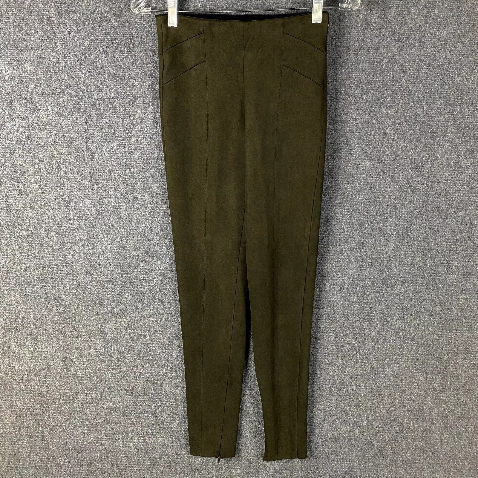 Zara Zara Leggings Women's XS Stretch Green Polyester Blend Size 24" / US 00 / IT 34 - 1 Thumbnail