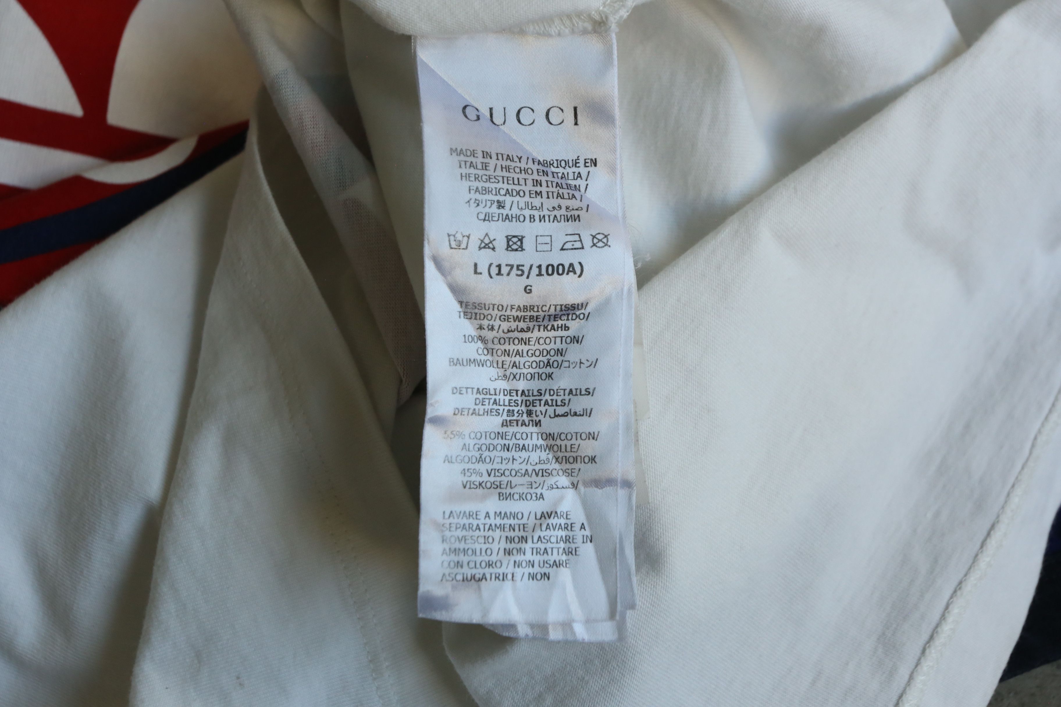 Adidas × Gucci Gucci - Adidas - F/W 22 - Raglan Tee Size US L / EU 52-54 / 3 - 11 Thumbnail