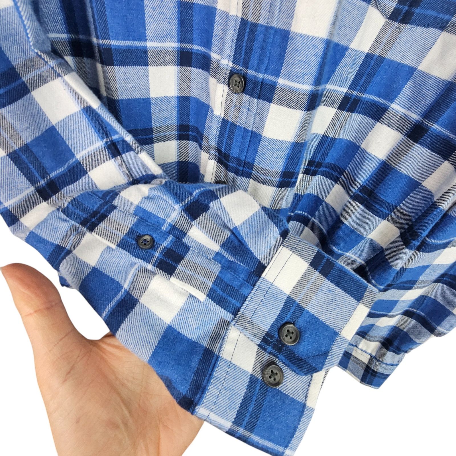 Izod IZOD Mens Flannel Shirt Plaid Size LT Button Down Wicking Size US L / EU 52-54 / 3 - 5 Thumbnail