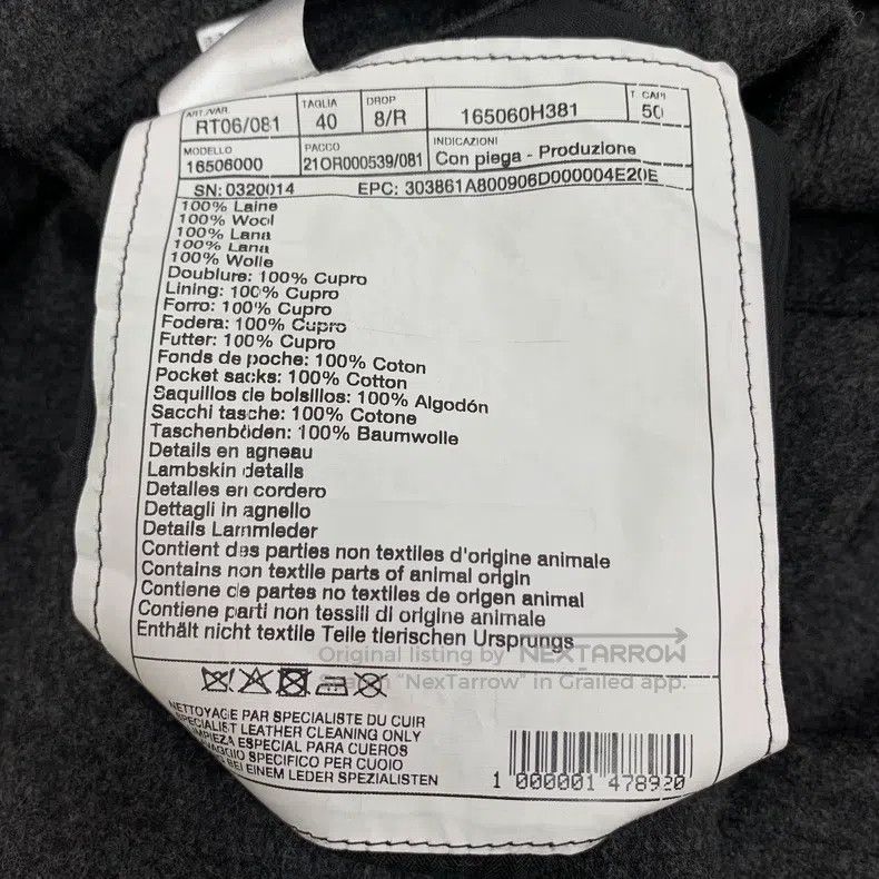 Hermes Hermes Charcoal Grey Wool Casual Trousers Size US 40 / EU 56 - 8 Thumbnail